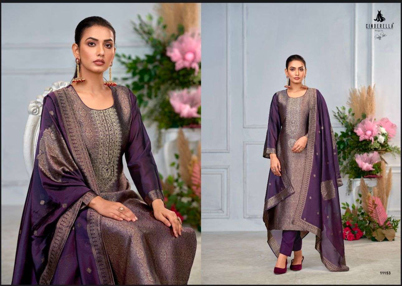 CINDERELLA KEEVA VOL 2 BANGLORY JACQUARD SILK PARTYWEAR SUIT CATALOG DEALER 2025