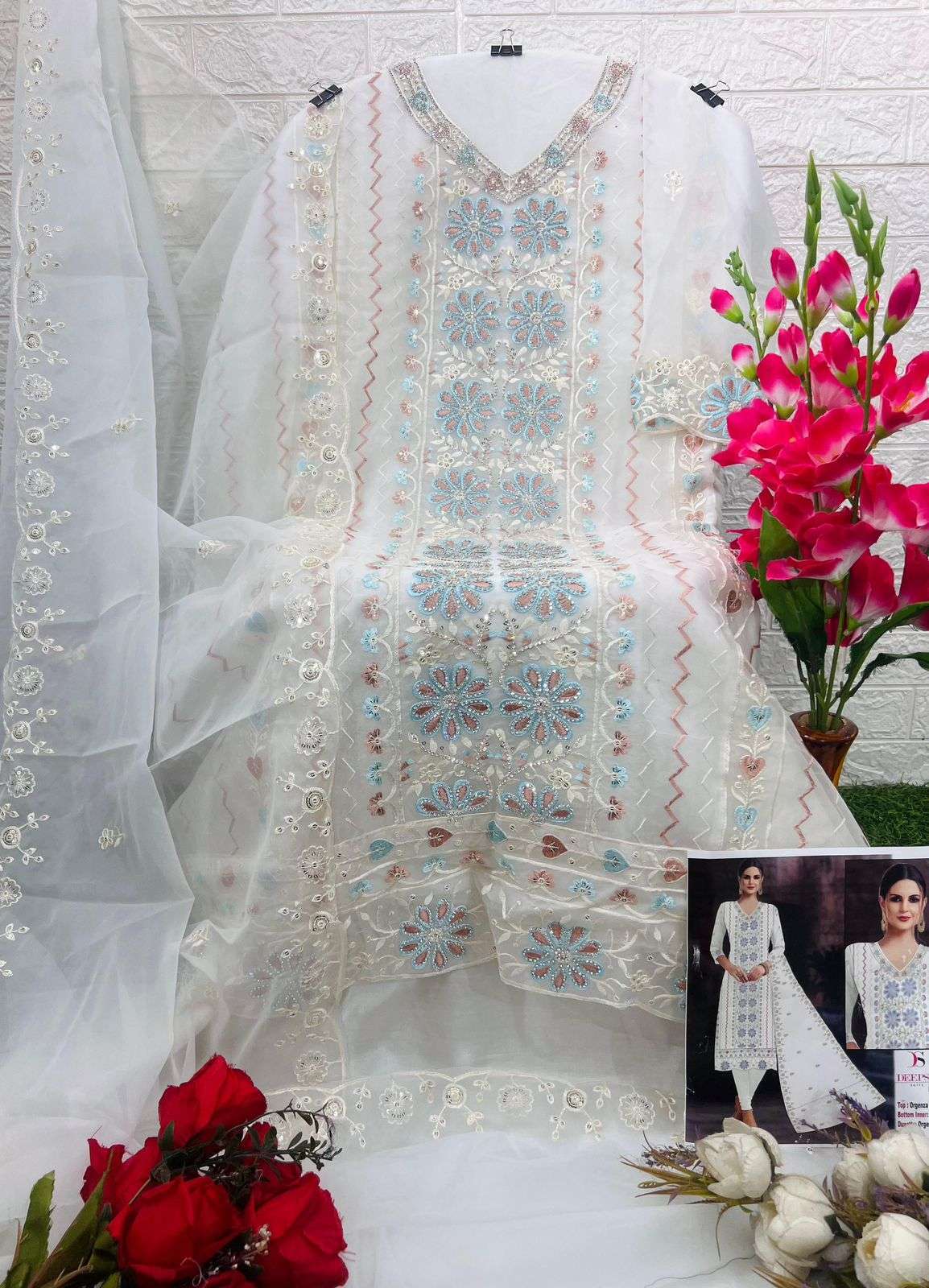 DEEPSY 2177 COLORS PAKISTANI ORGANZA SUIT CATALOG SUPPLIER 