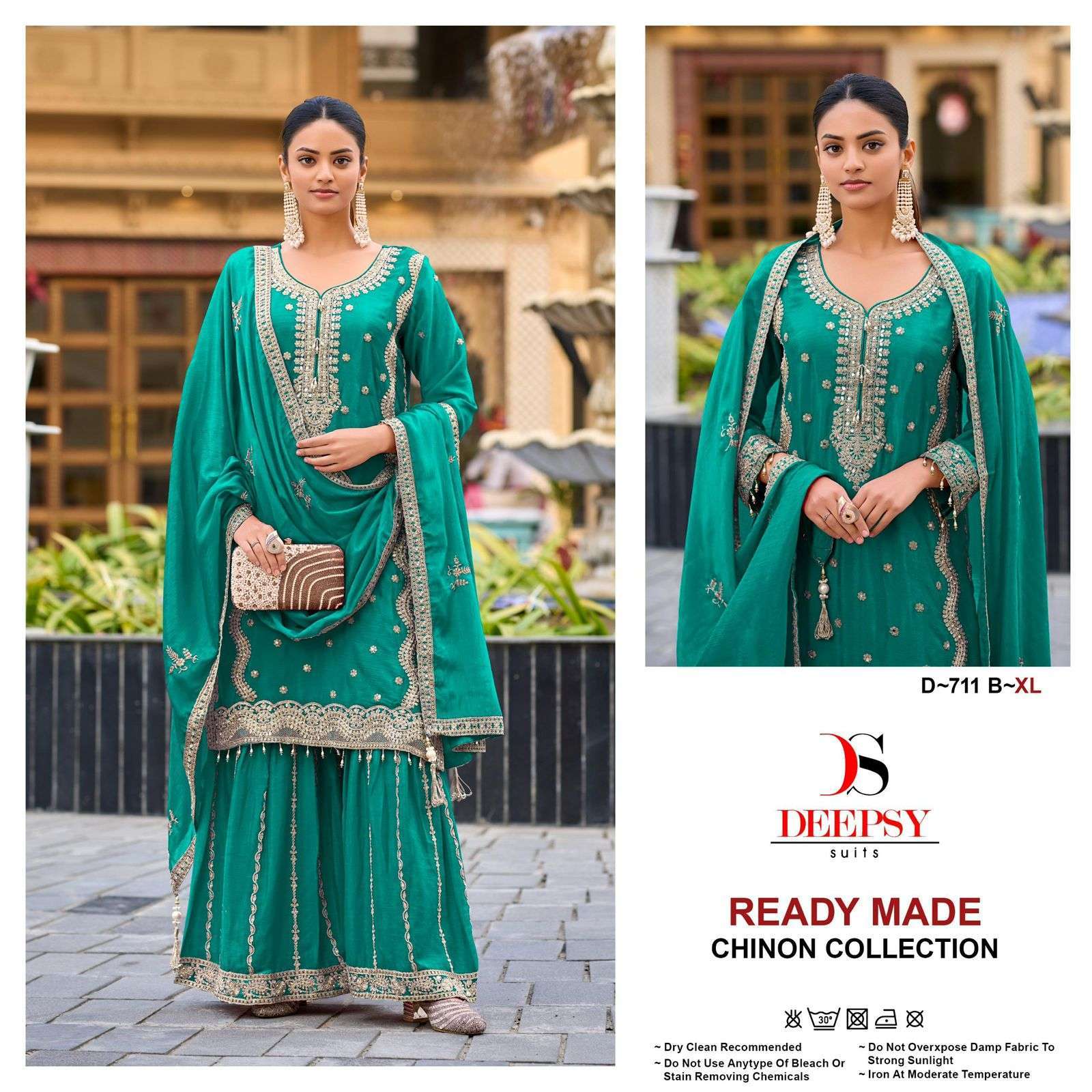 DEEPSY D 711 COLORS DESIGNER PAKISTANI SHARARA STYLE DRESS WHOLESALER 2025