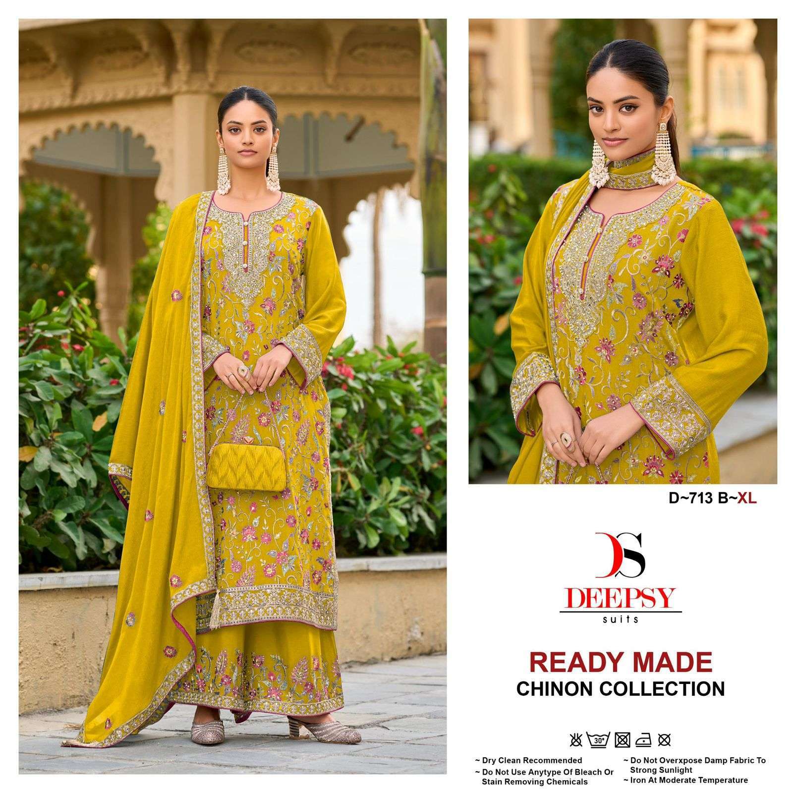 DEEPSY D 713 COLORS DESIGNER CHINON DRESS PARTYWEAR COLLECTION BEST RATE DEALER 2025