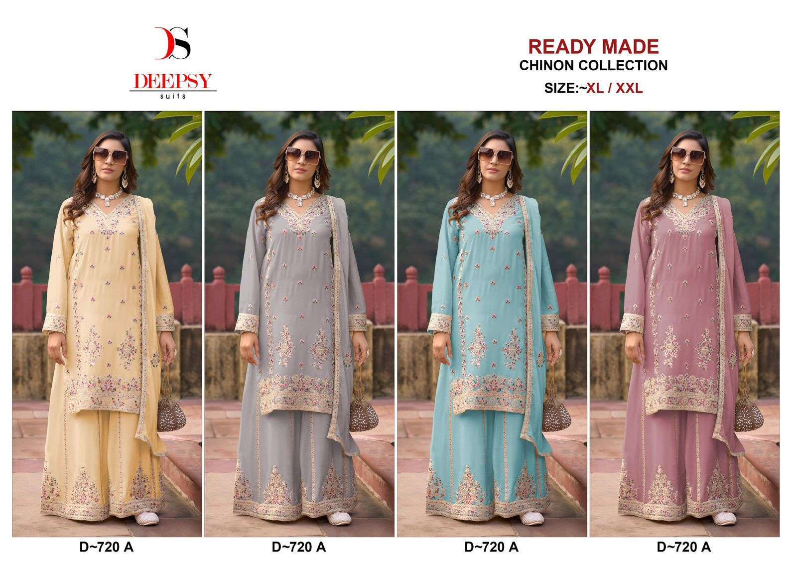 DEEPSY D 720 COLORS PAKISTANI PALAZOO DESIGNER SUIT SUPPLIER BEST RATE 2025