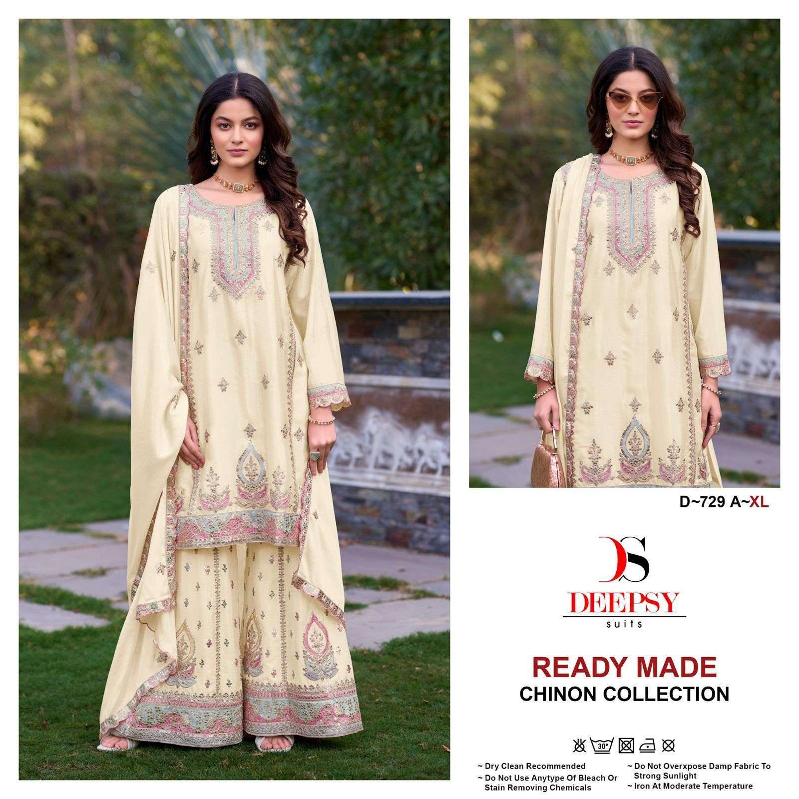 DEEPSY D 729 COLORS PAKISTANI DESIGNER PALAZZO SUIT DEALER 2025