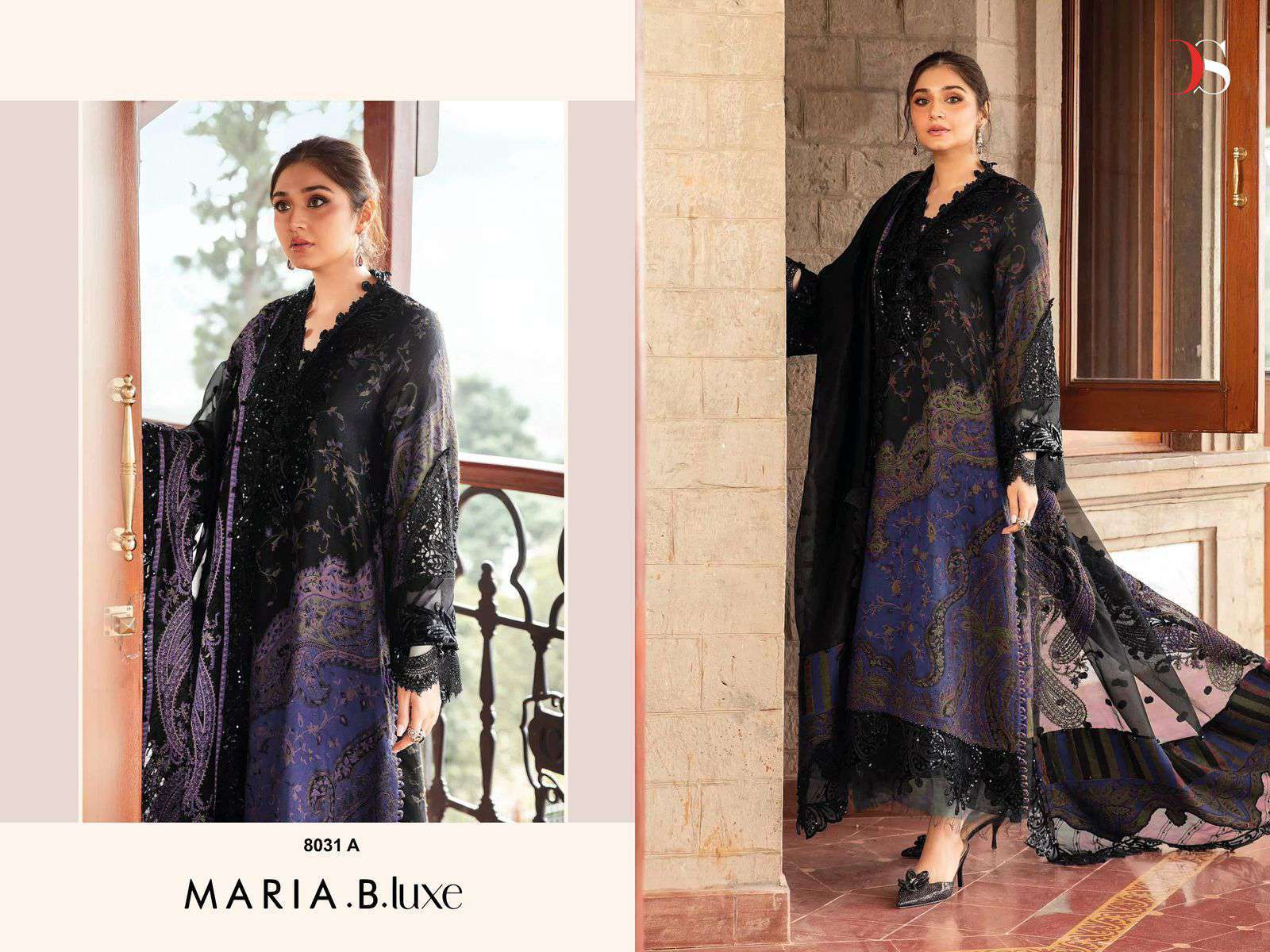 DEEPSY MARIA B LUXE 8031 COLORS COTTON SUIT PAKISTANI DESIGN 2025