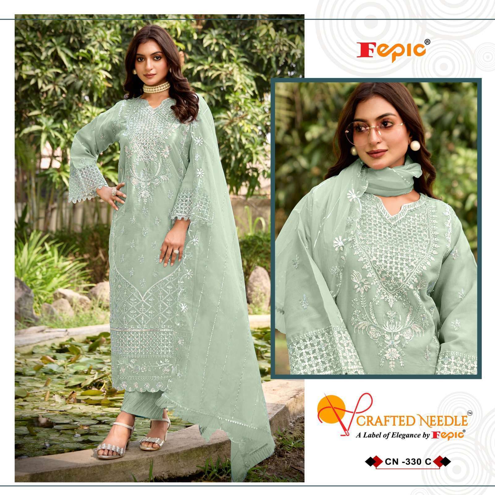 FEPIC CN 330 COLORS LATEST DESIGNER PAKISTANI SUIT WHOLESALER 2025