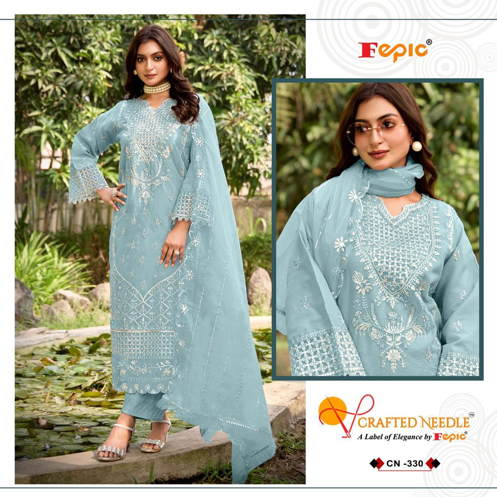 FEPIC CN 330 COLORS LATEST DESIGNER PAKISTANI SUIT WHOLESALER 2025