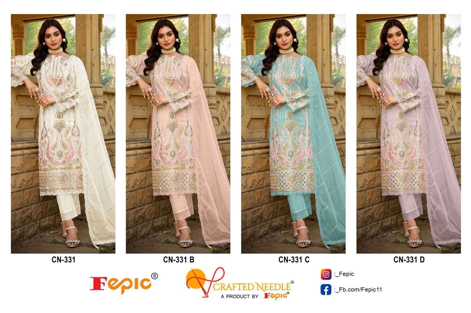 FEPIC CN 331 COLORS HEABY EMBROIDERY PAKISTANI DRESS EXPORTER 