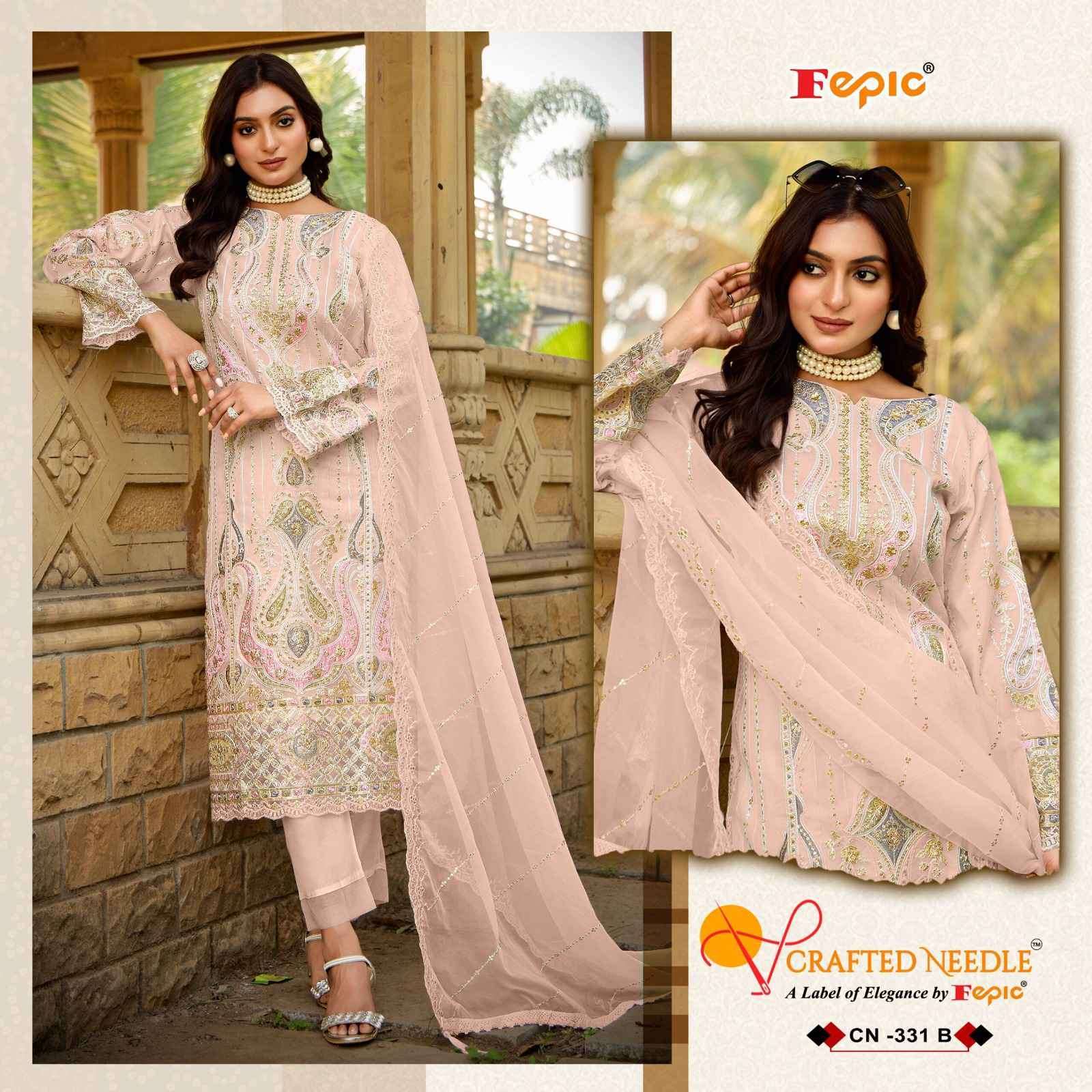 FEPIC CN 331 COLORS HEABY EMBROIDERY PAKISTANI DRESS EXPORTER 