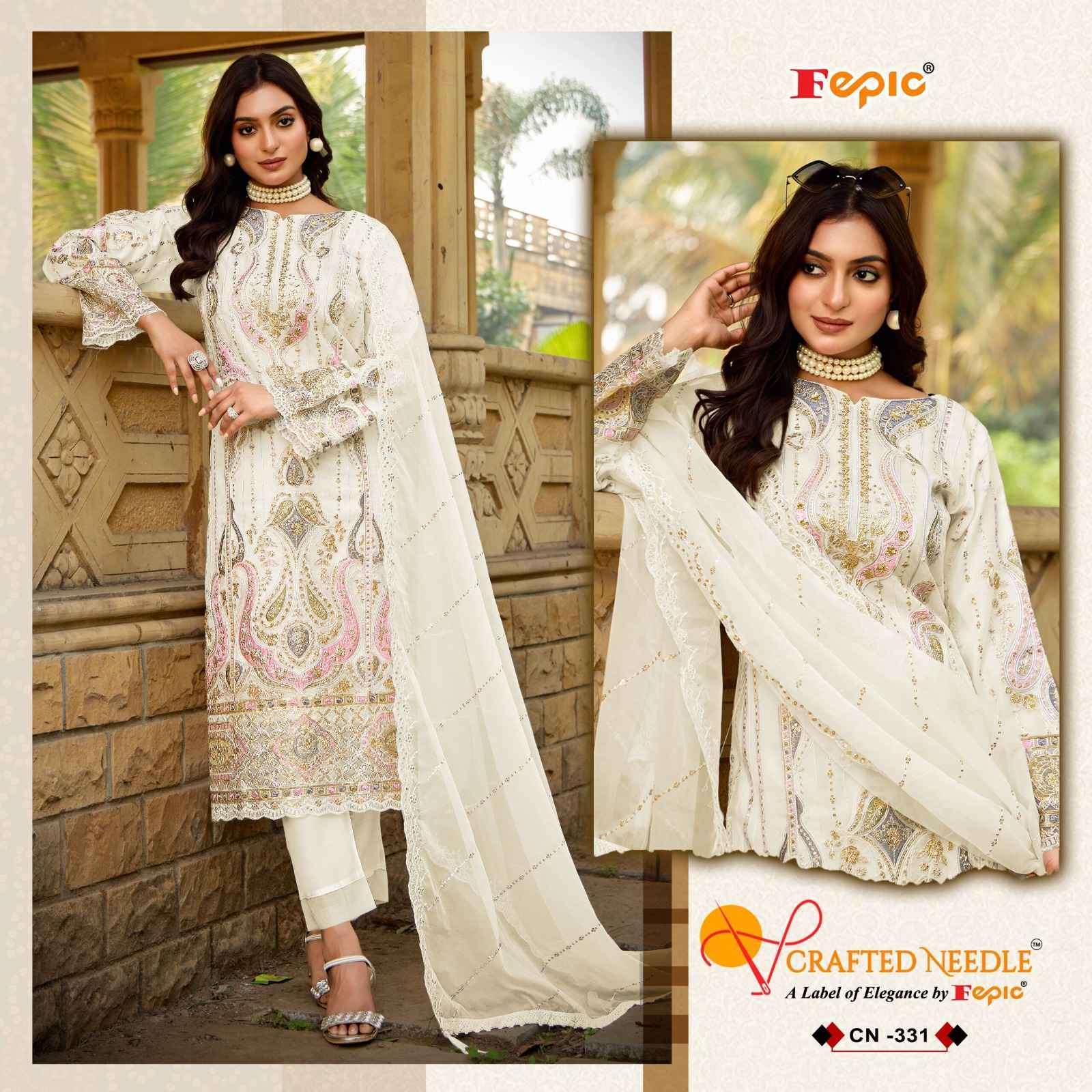 FEPIC CN 331 COLORS HEABY EMBROIDERY PAKISTANI DRESS EXPORTER 
