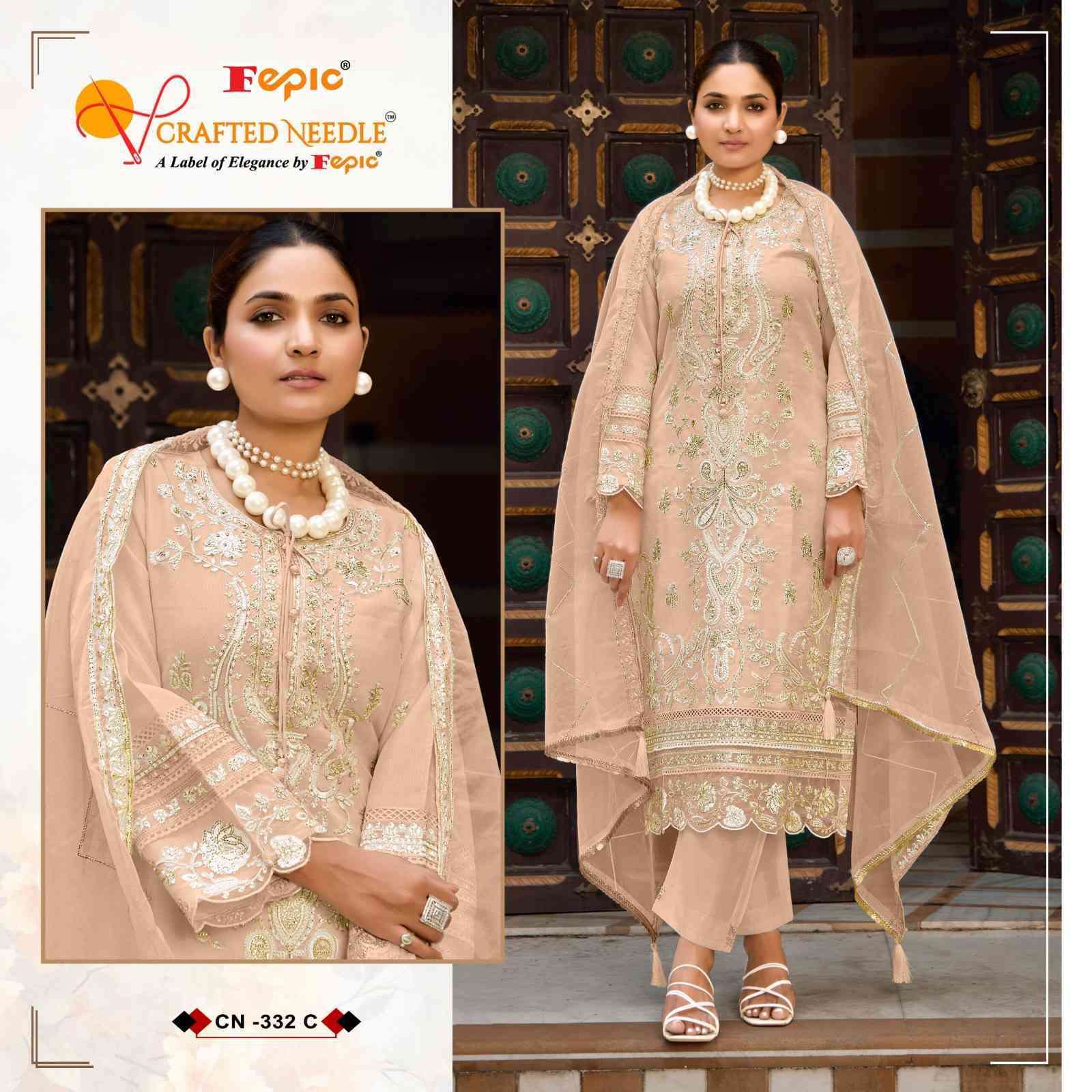 FEPIC CN 332 COLORS PAKISTANI DESIGNER SUIT COLLECTION BEST RATE DEALER 2025