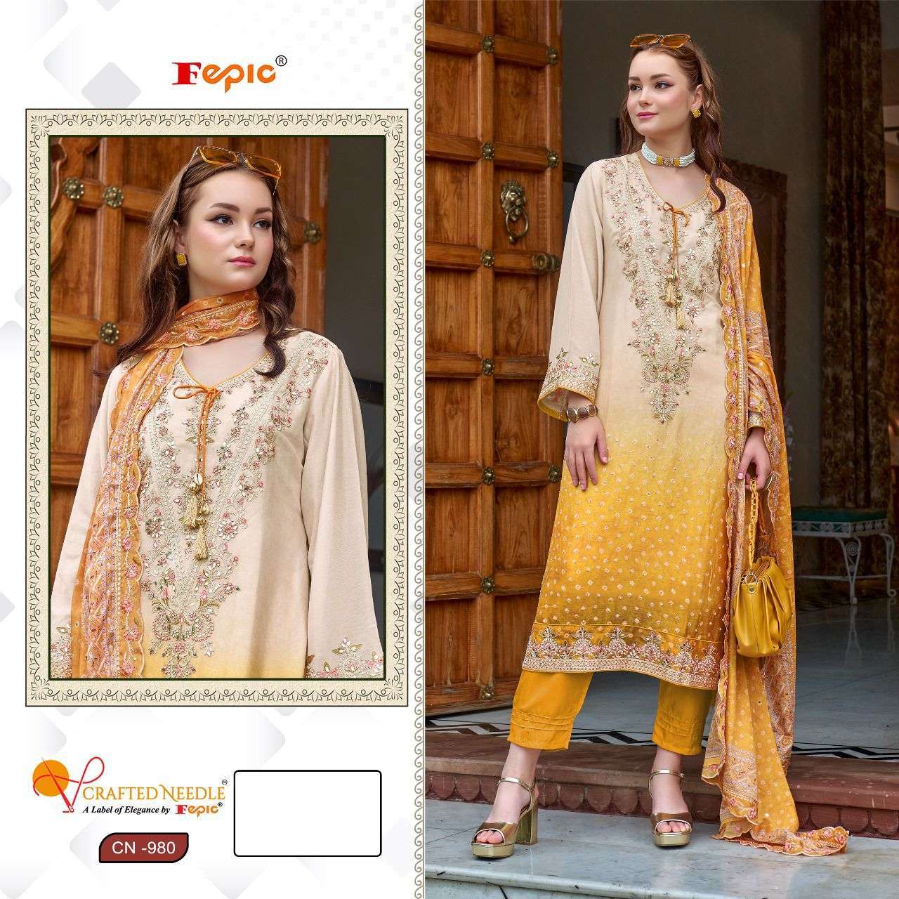 FEPIC CN 980 COLORS DESIGNER CHINON PAKISTANI DRESS COLLECTION BEST RATE DEALER 2025