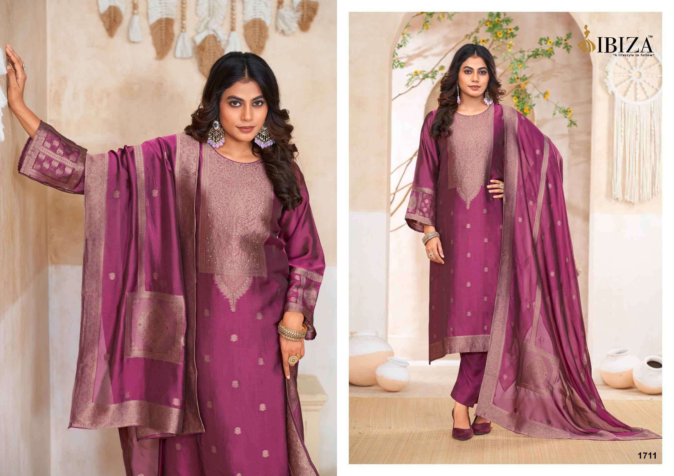 IBIZA FLORIA DESIGNER JACQUARD SILK SUIT CATALOG EXPORTERS 2025