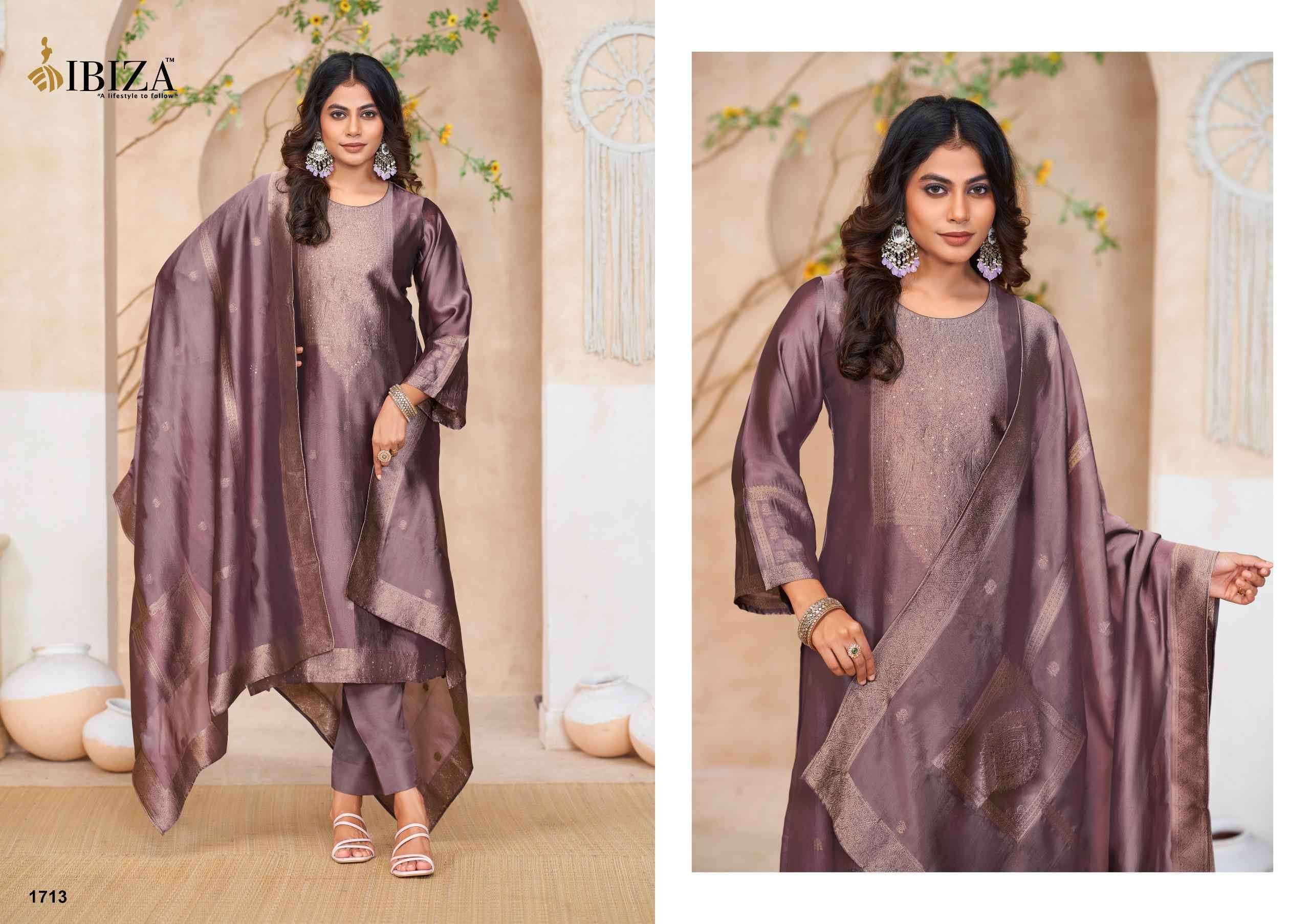 IBIZA FLORIA DESIGNER JACQUARD SILK SUIT CATALOG EXPORTERS 2025