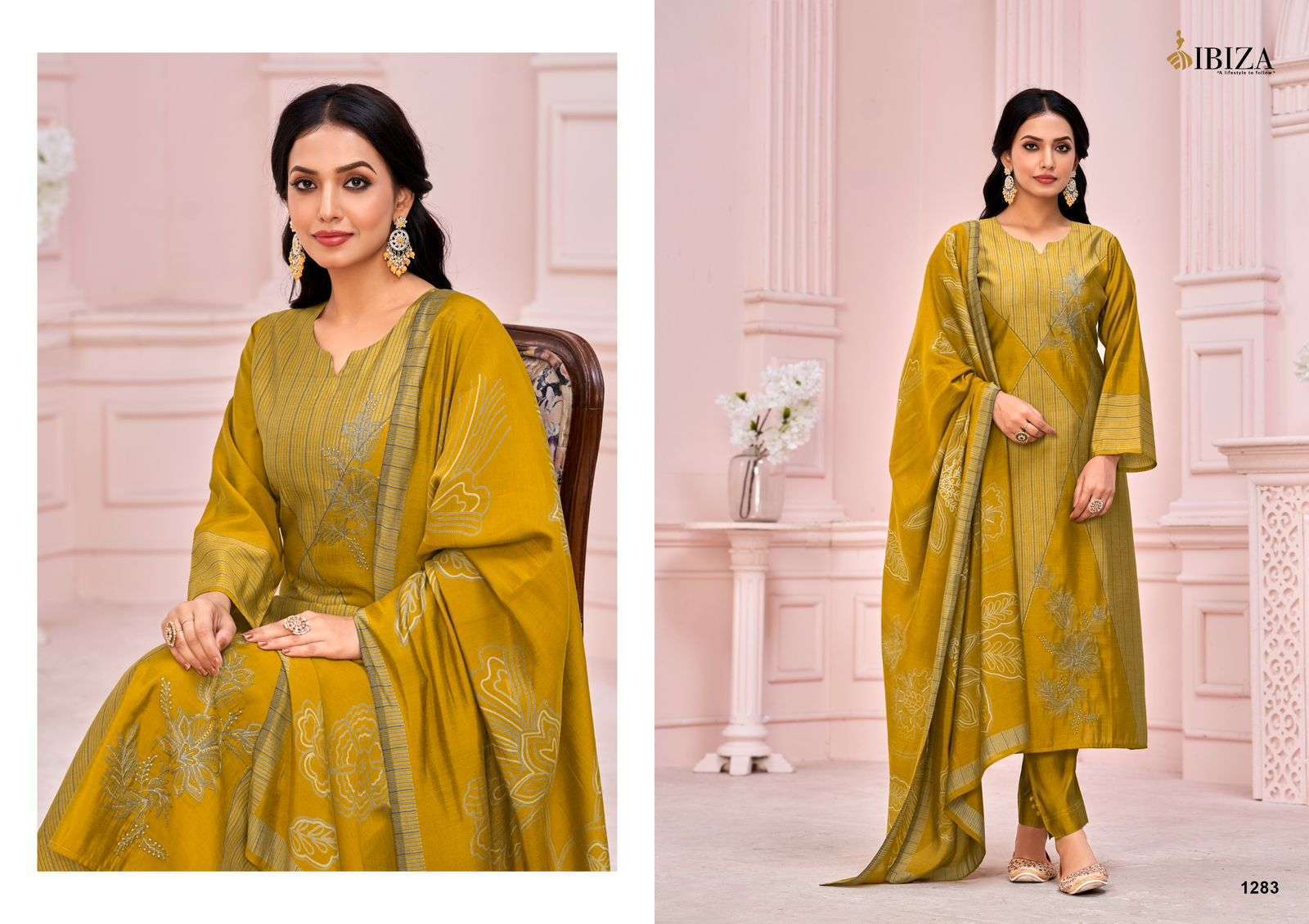 IBIZA LIFESTYLE NIMAYA VISCOSE MUSLIN SALWER KAMEEZ CATALOG EXPORTER 2025