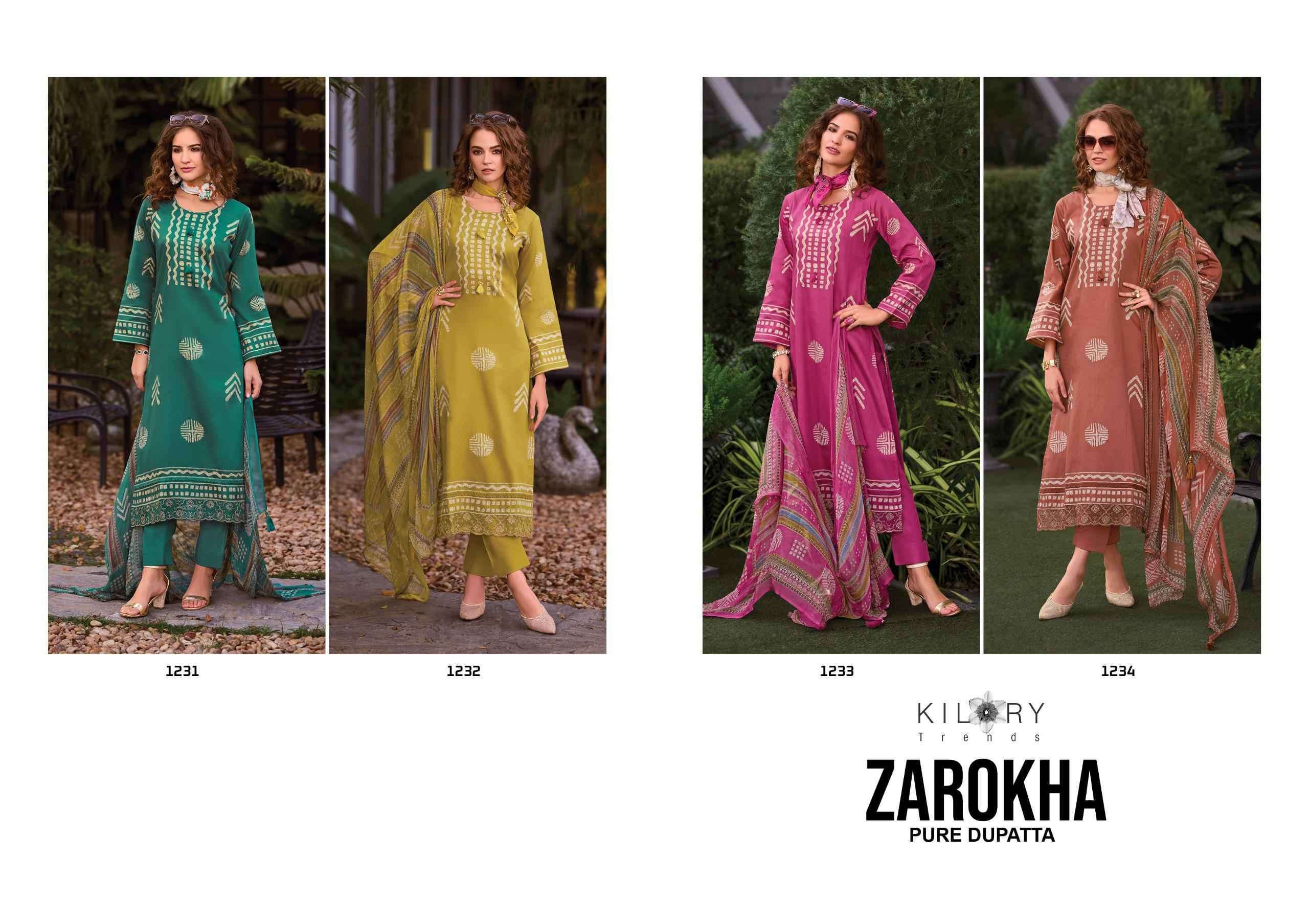 KILORY ZAROKHA PURE DUPATTA FANCY COTTON SALWER KAMEEZ CATALOG EXPORTER 2025