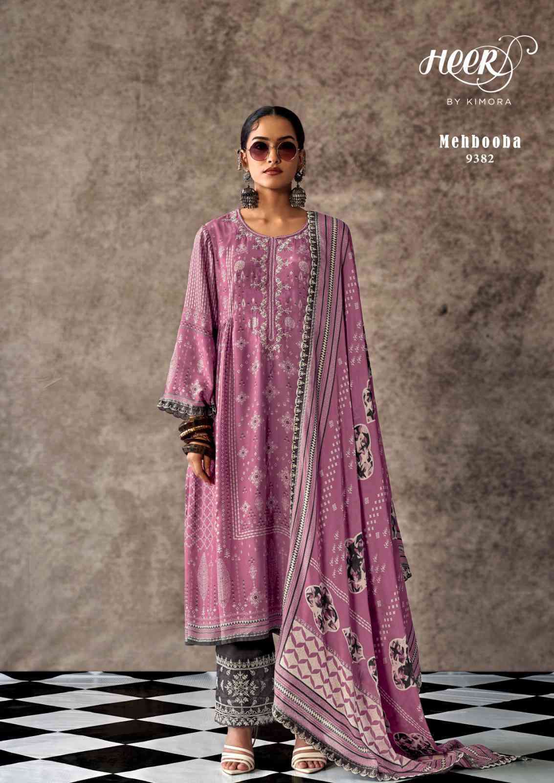 KIMORA HEER SUPER HIT LIST EXCLUSIVE MUSLIN LADIES SUIT CATALOG BEST RATE 
