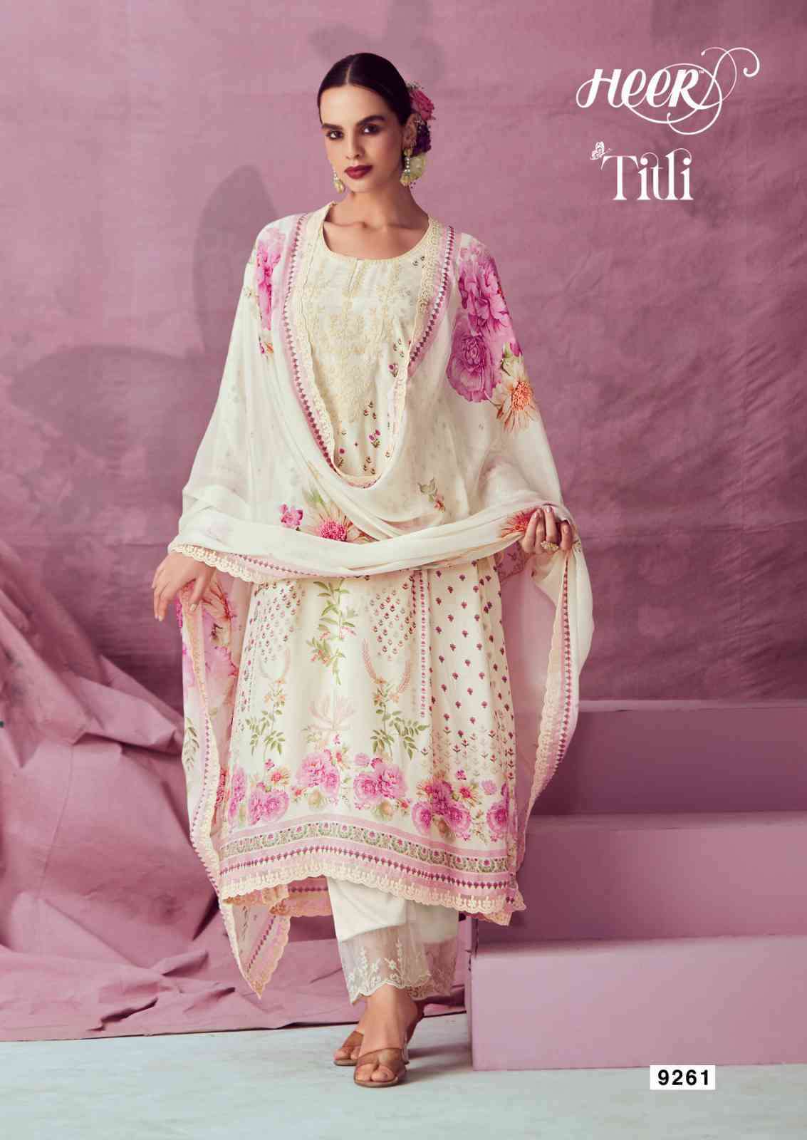 KIMORA HEER SUPER HIT LIST EXCLUSIVE MUSLIN LADIES SUIT CATALOG BEST RATE 