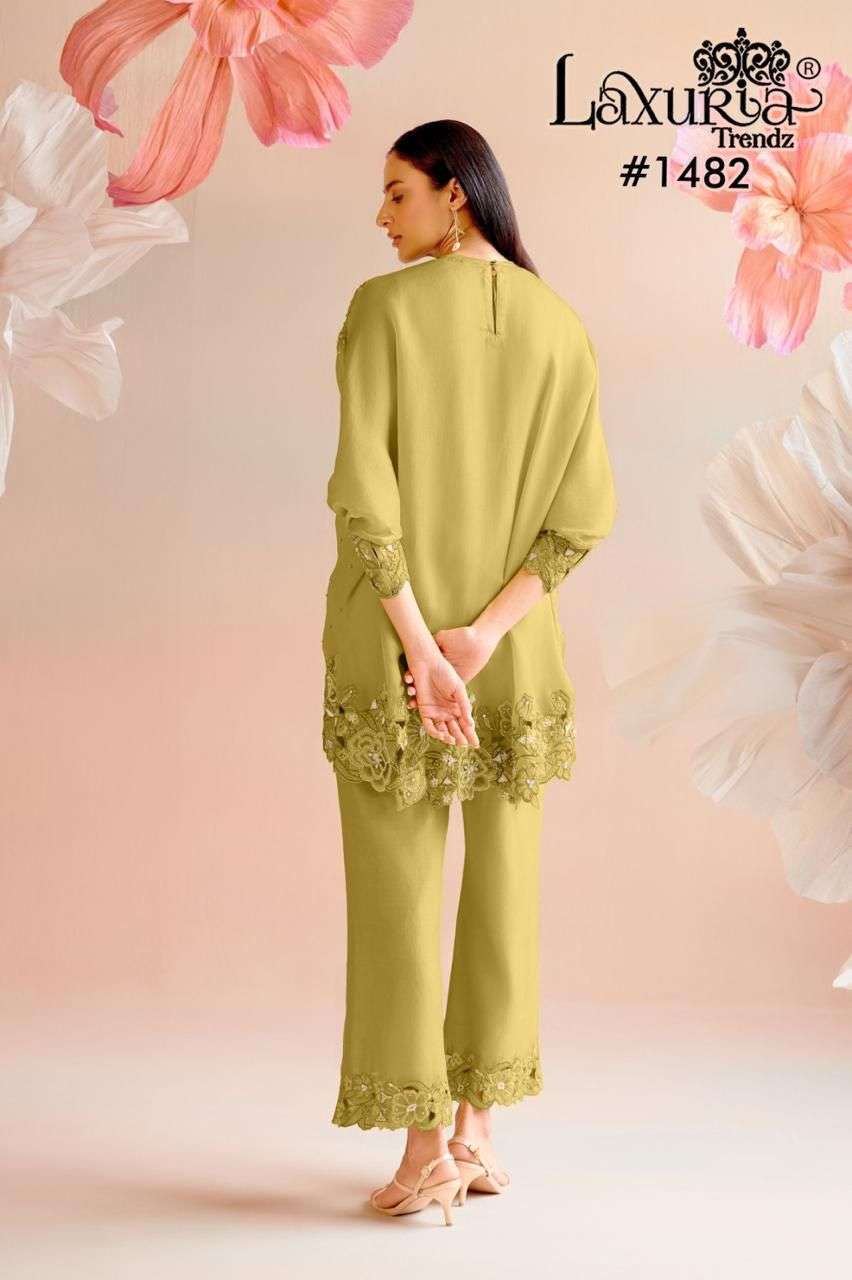 LAXURIA TRENDS 1482 DESIGNER CORD SET PAKISTANI CONCEPT DESIGN 2025