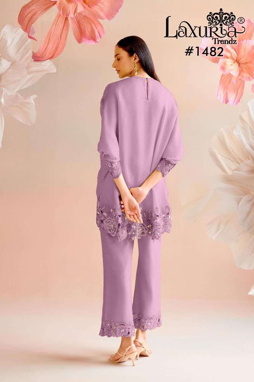 LAXURIA TRENDS 1482 DESIGNER CORD SET PAKISTANI CONCEPT DESIGN 2025