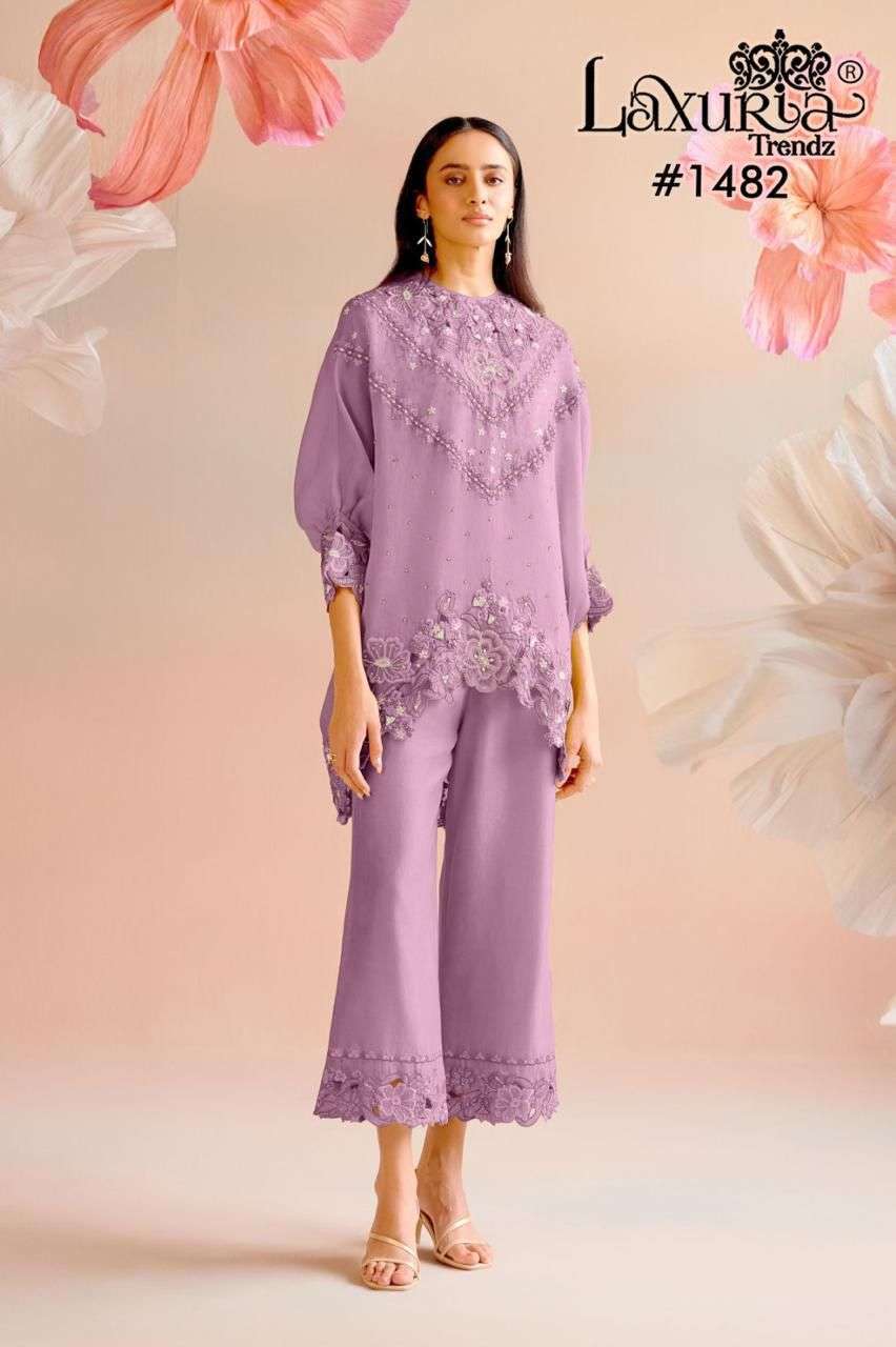 LAXURIA TRENDS 1482 DESIGNER CORD SET PAKISTANI CONCEPT DESIGN 2025