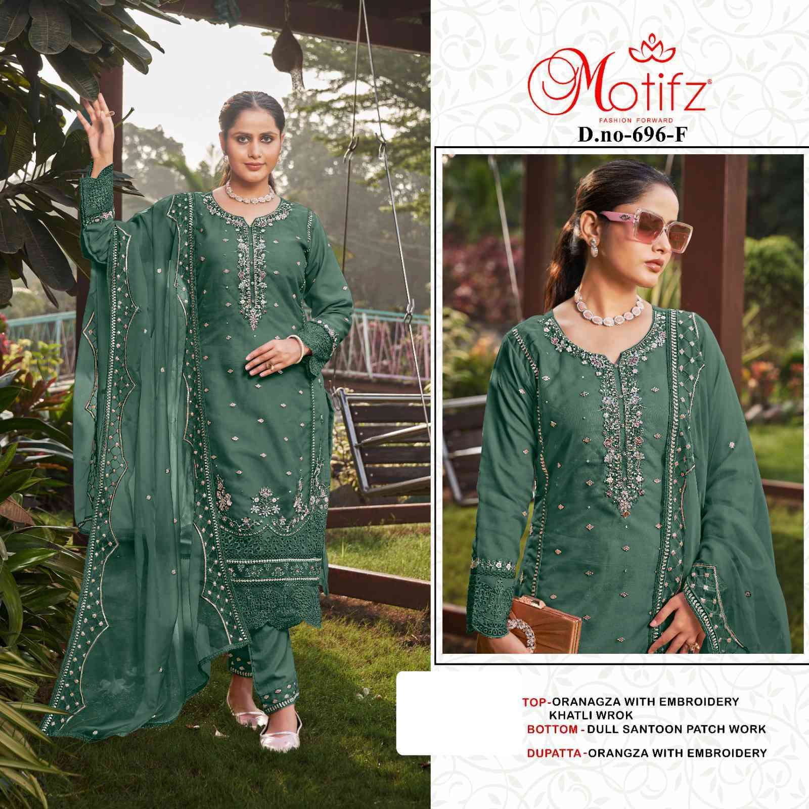 MOTIFZ D 696 COLORS DESIGNER WORK PAKISTANI DRESS COLLECTION BEST RATE DEALER 2025