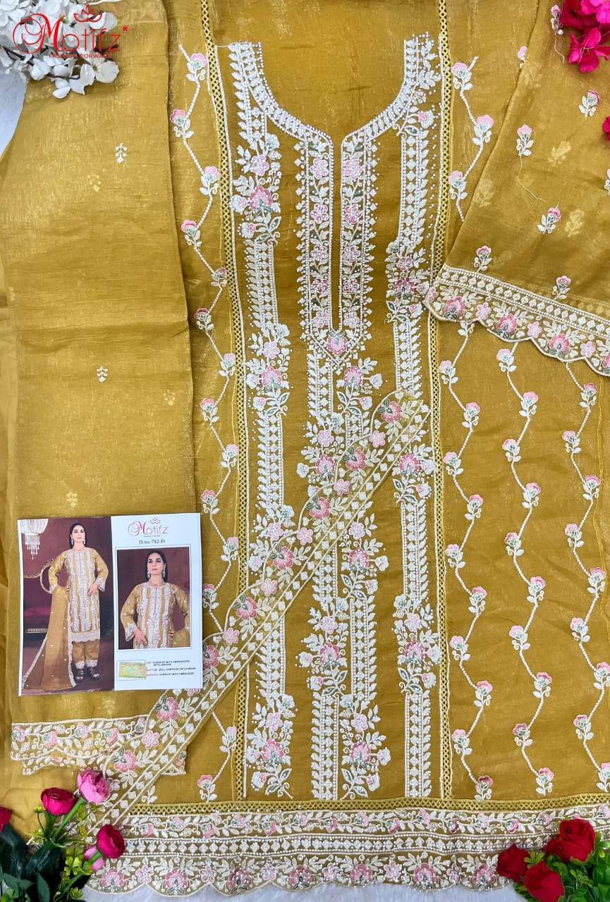 MOTIFZ D 782 COLORS PAKISTANI SUIT WHOLESLER IN SURAT 