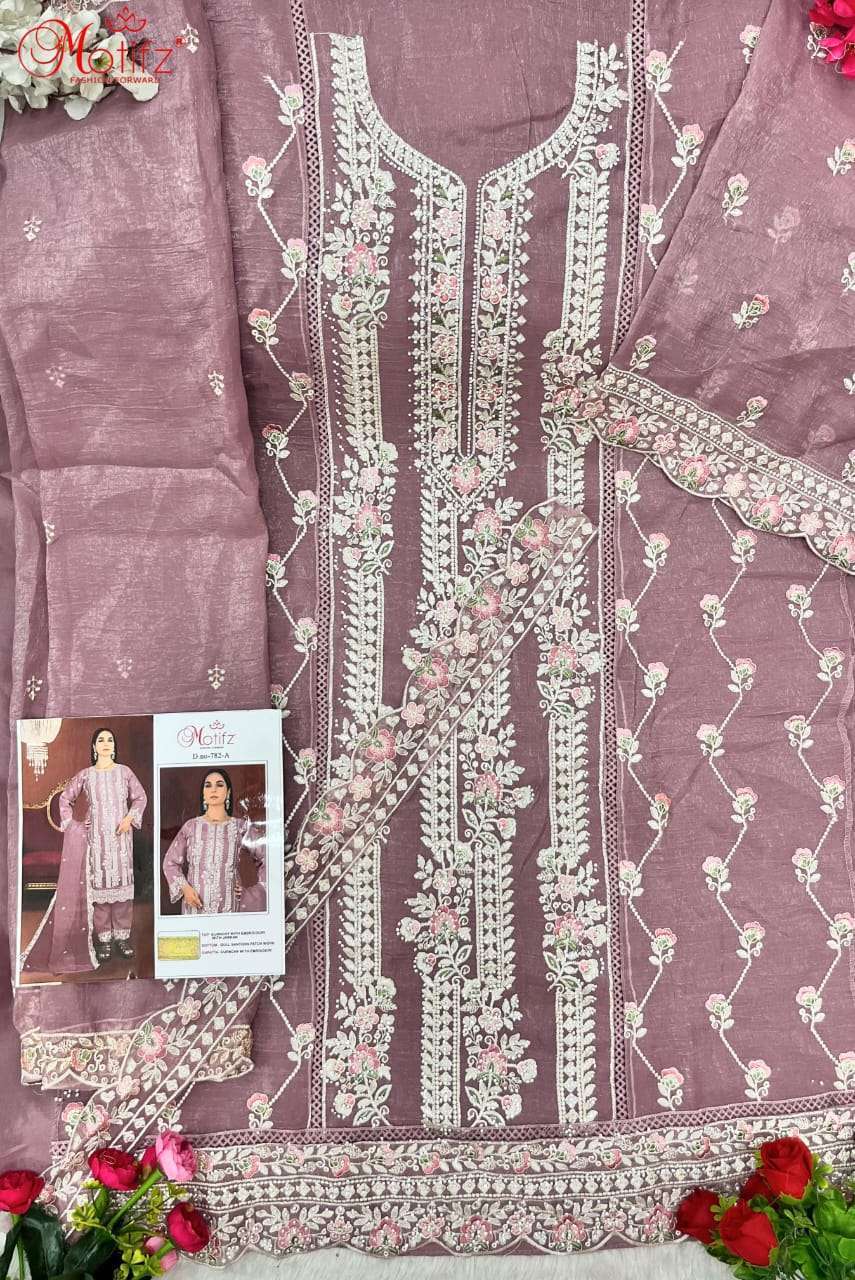 MOTIFZ D 782 COLORS PAKISTANI SUIT WHOLESLER IN SURAT 