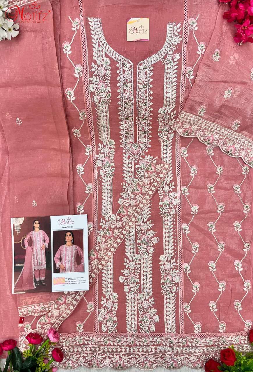 MOTIFZ D 782 COLORS PAKISTANI SUIT WHOLESLER IN SURAT 