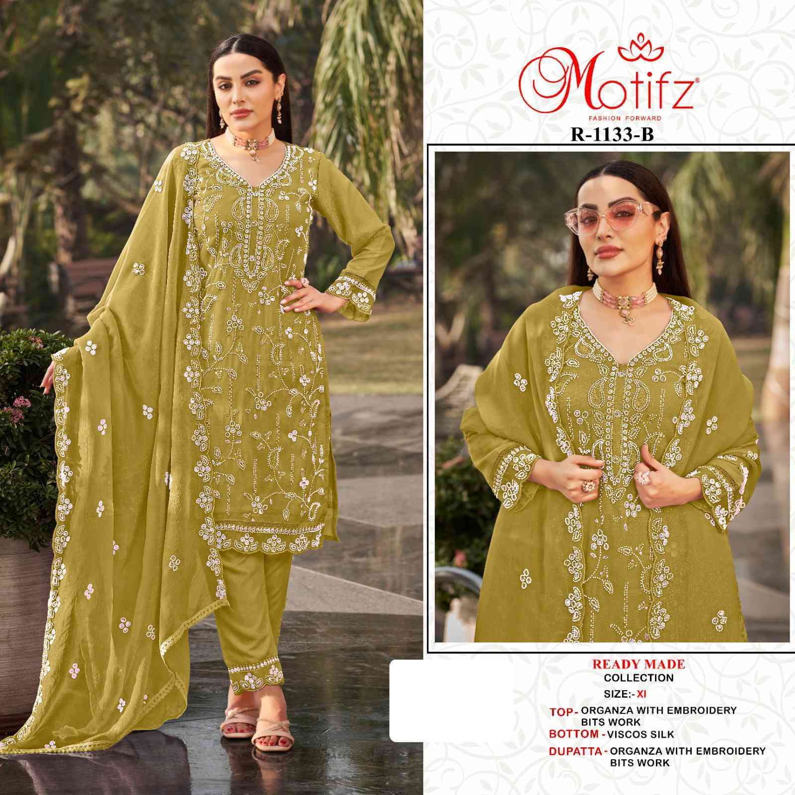 MOTIFZ R 1133 COLORS PAKISTANI READYMADE SUIT FESTIVE COLLECITON BEST RATE DEALER 2025