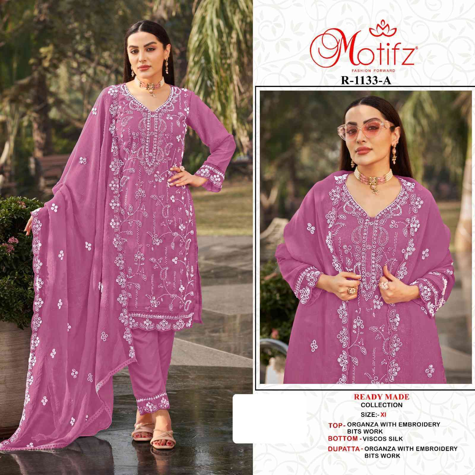 MOTIFZ R 1133 COLORS PAKISTANI READYMADE SUIT FESTIVE COLLECITON BEST RATE DEALER 2025