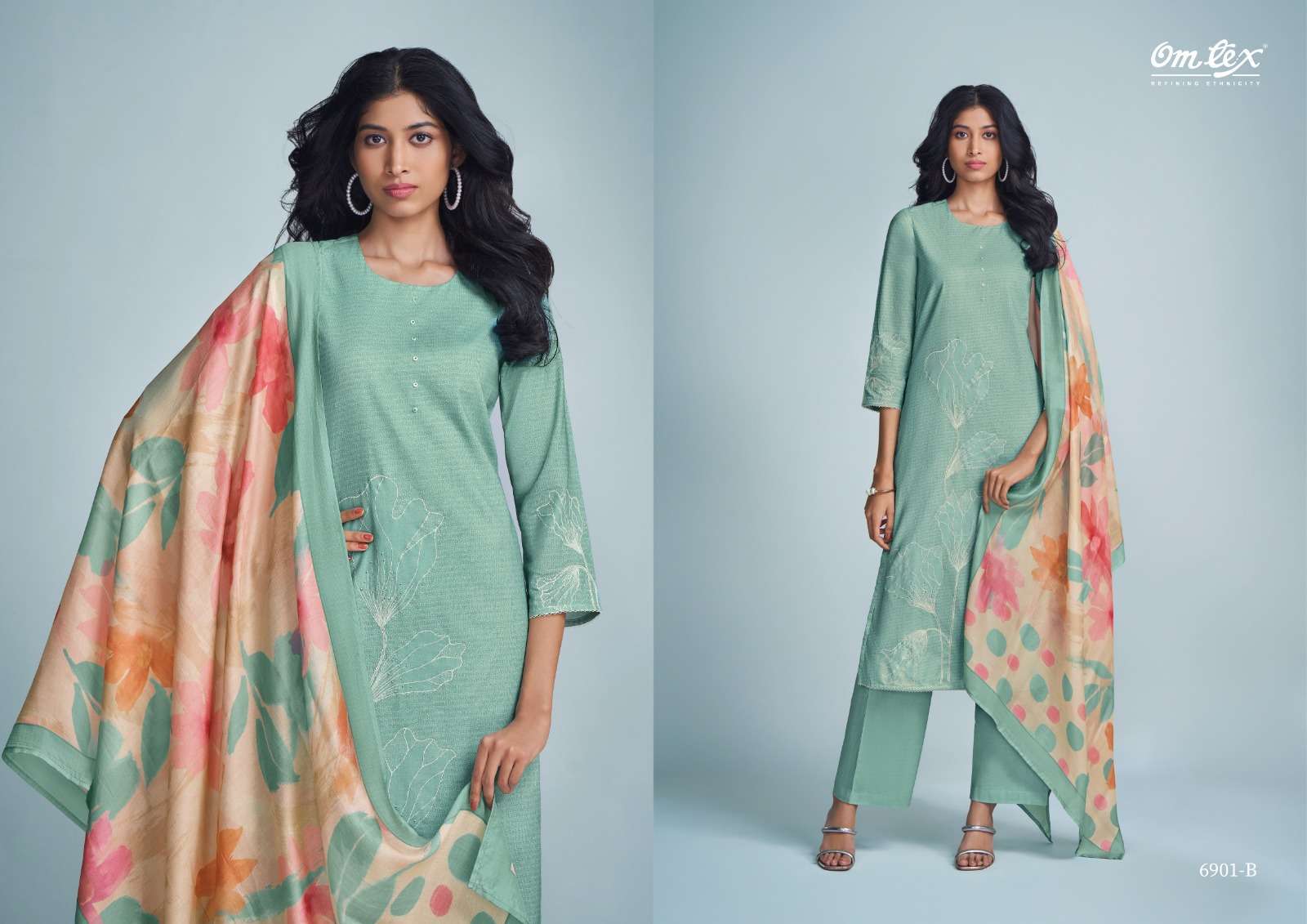 OMTEX FLAMINGO LAWN COTTON SUIT CATALOGUE BEST RATE DEALER 2025