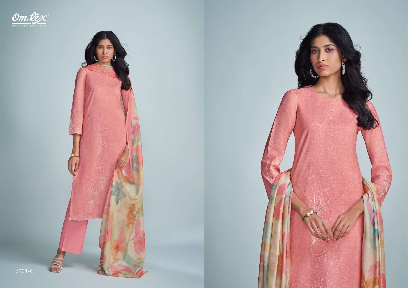 OMTEX FLAMINGO LAWN COTTON SUIT CATALOGUE BEST RATE DEALER 2025