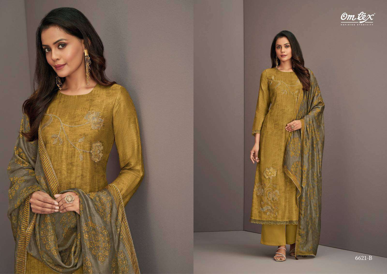 OMTEX TALIN NIDA SILK DIGITAL PRINTED HANDWORK SALWER KAMEEZ CATALOGUE BEST RATE 2025