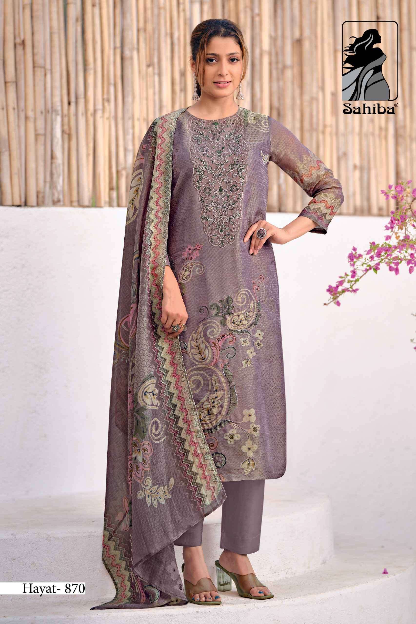 SAHIBA HAYAT EXCLUSIVE DESIGNER LADIES SUIT CATALOG EXPORTER 2025