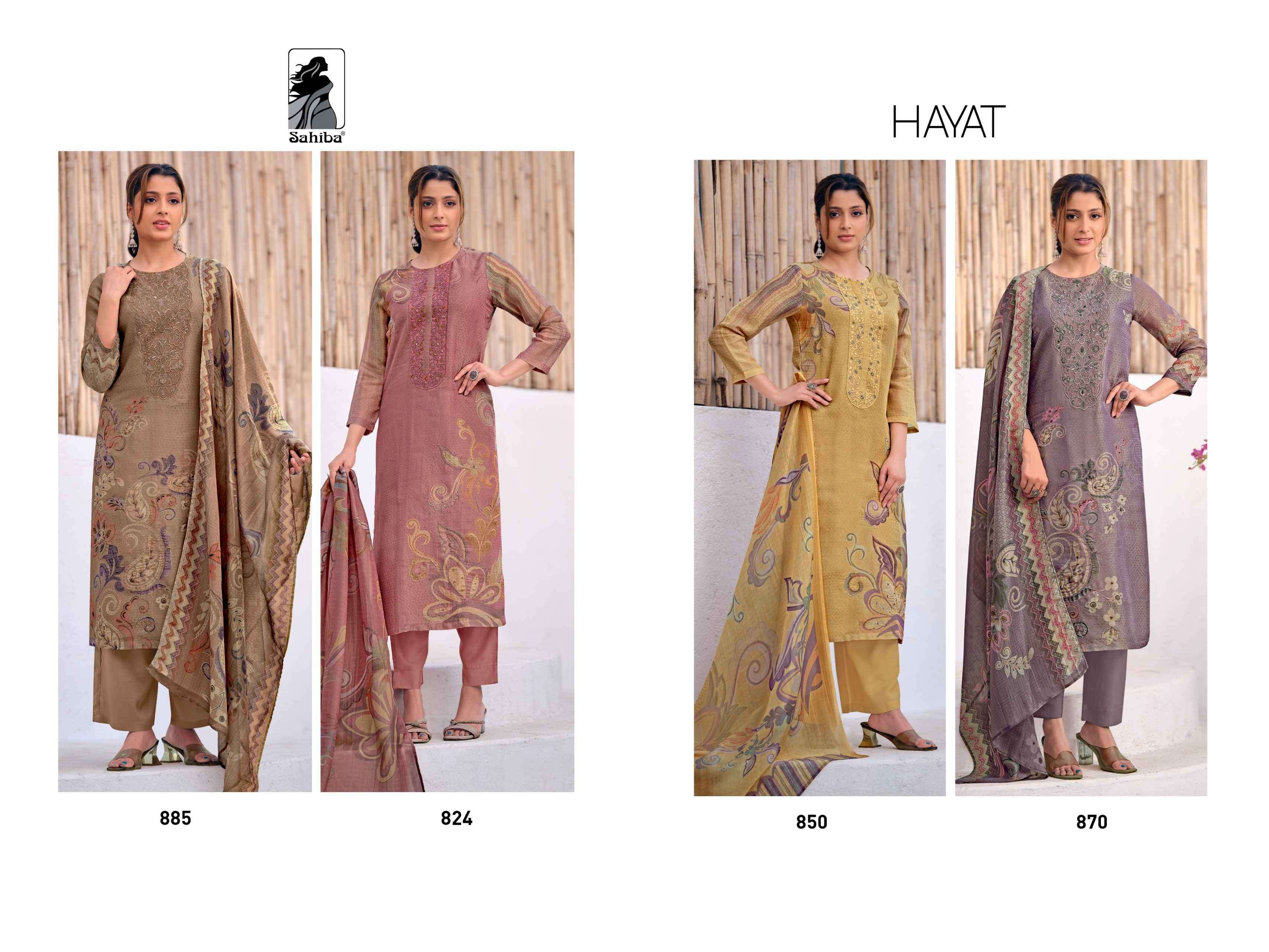 SAHIBA HAYAT EXCLUSIVE DESIGNER LADIES SUIT CATALOG EXPORTER 2025