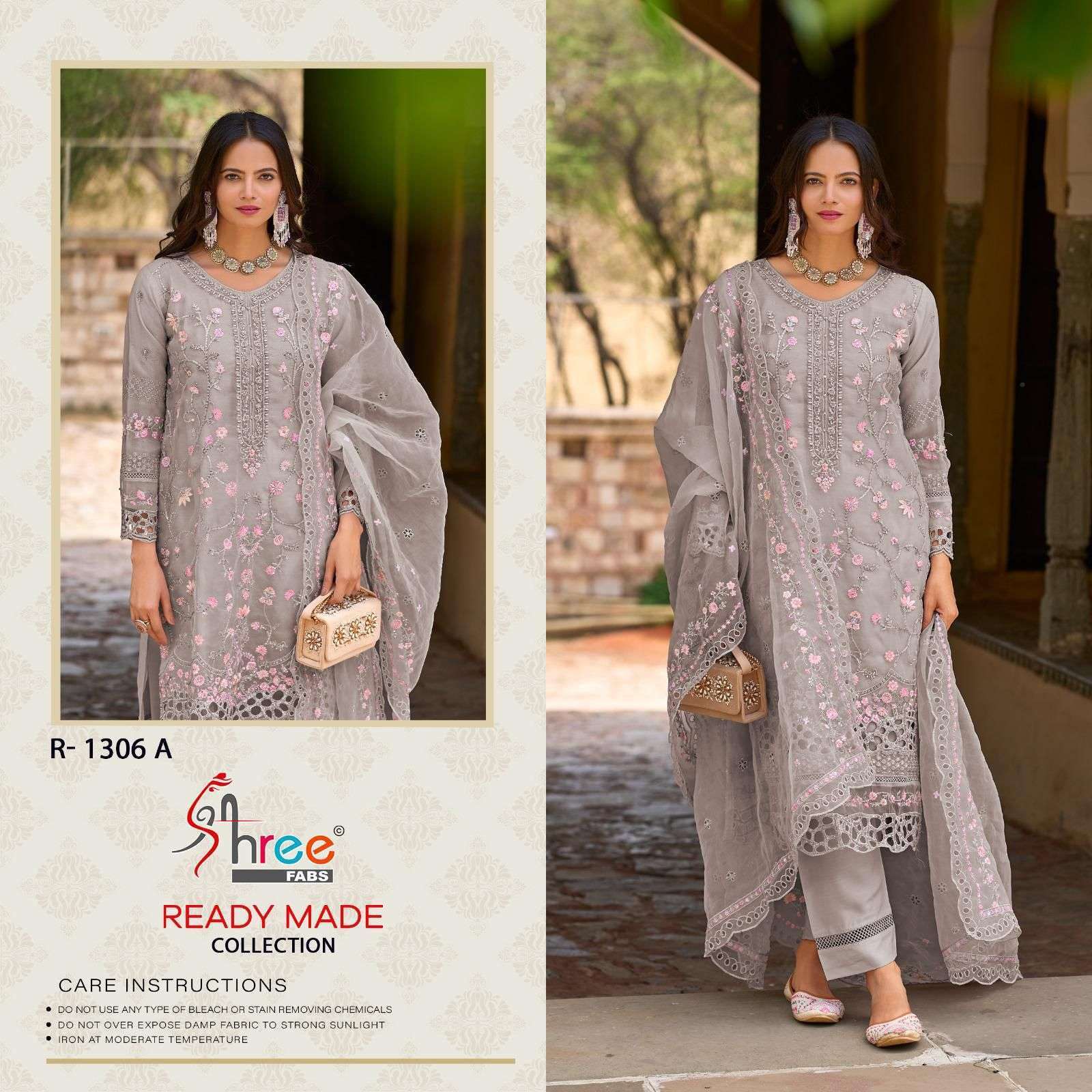 SHREE FAB R 1306 COLORS DESIGNER READYMADE PAKISTANI SUIT BEST RATE WHOLESALER 