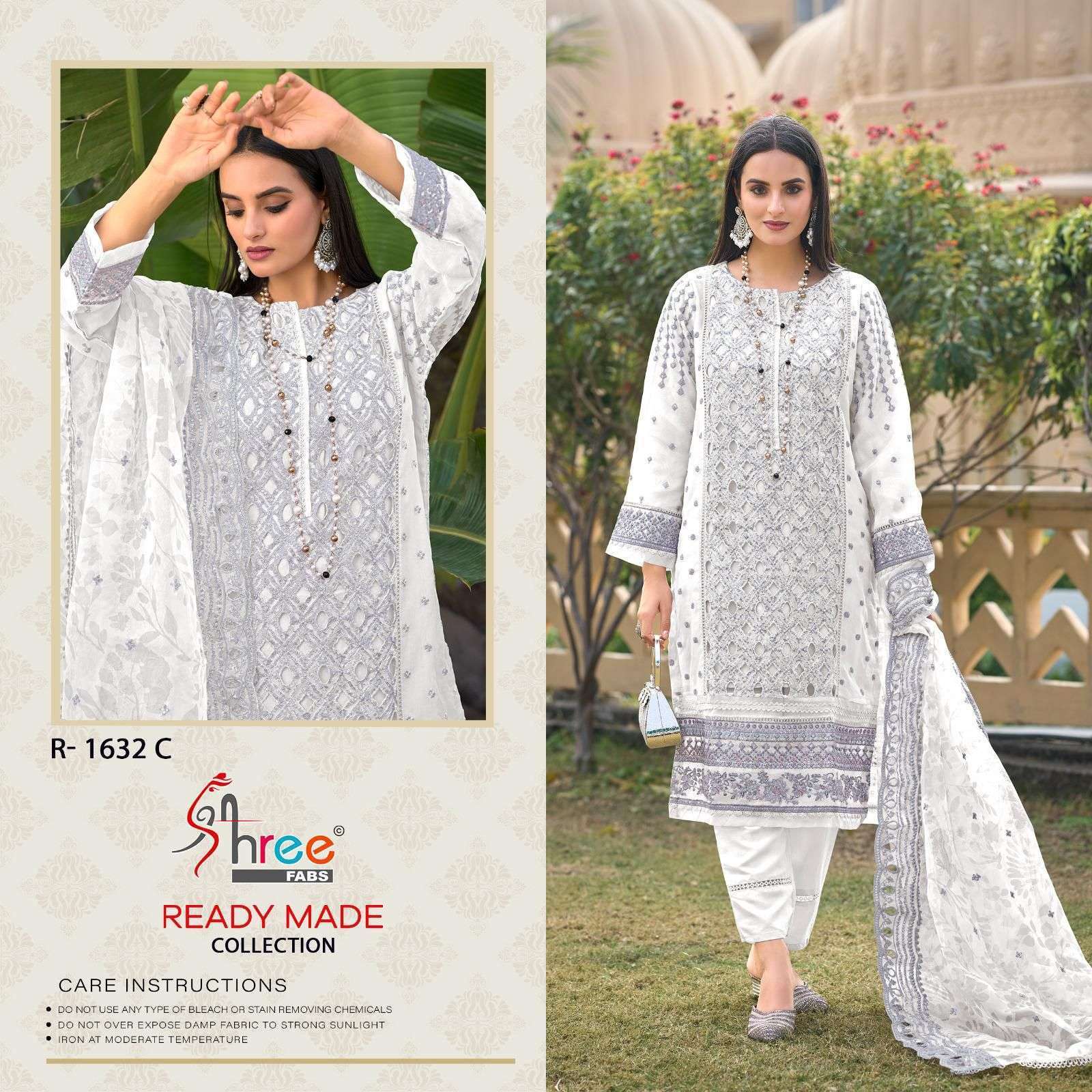 SHREE FAB R 1632 COLORS DESIGNER READYMADE PAKISTANI SUIT COLLECTION BEST RATE 
