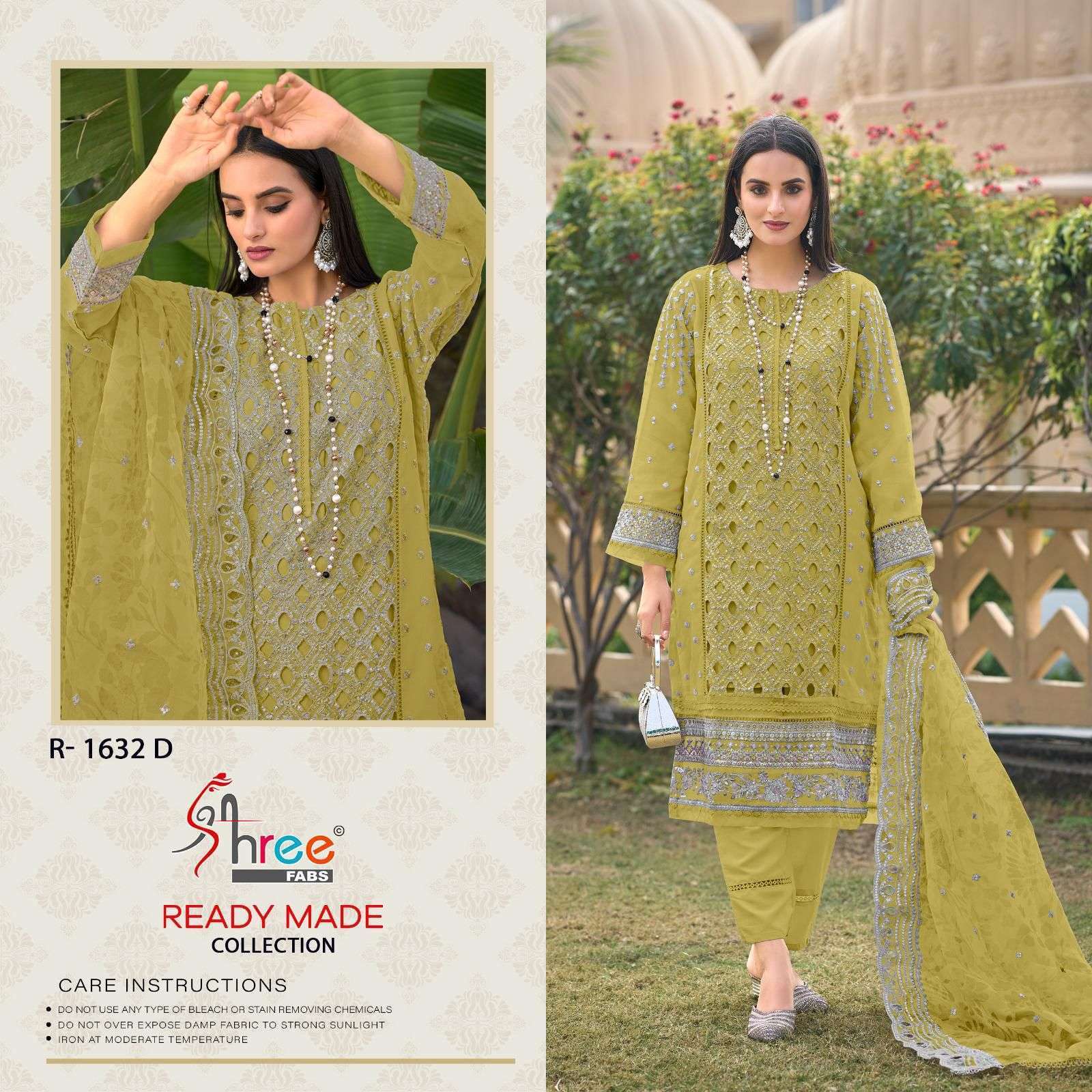 SHREE FAB R 1632 COLORS DESIGNER READYMADE PAKISTANI SUIT COLLECTION BEST RATE 
