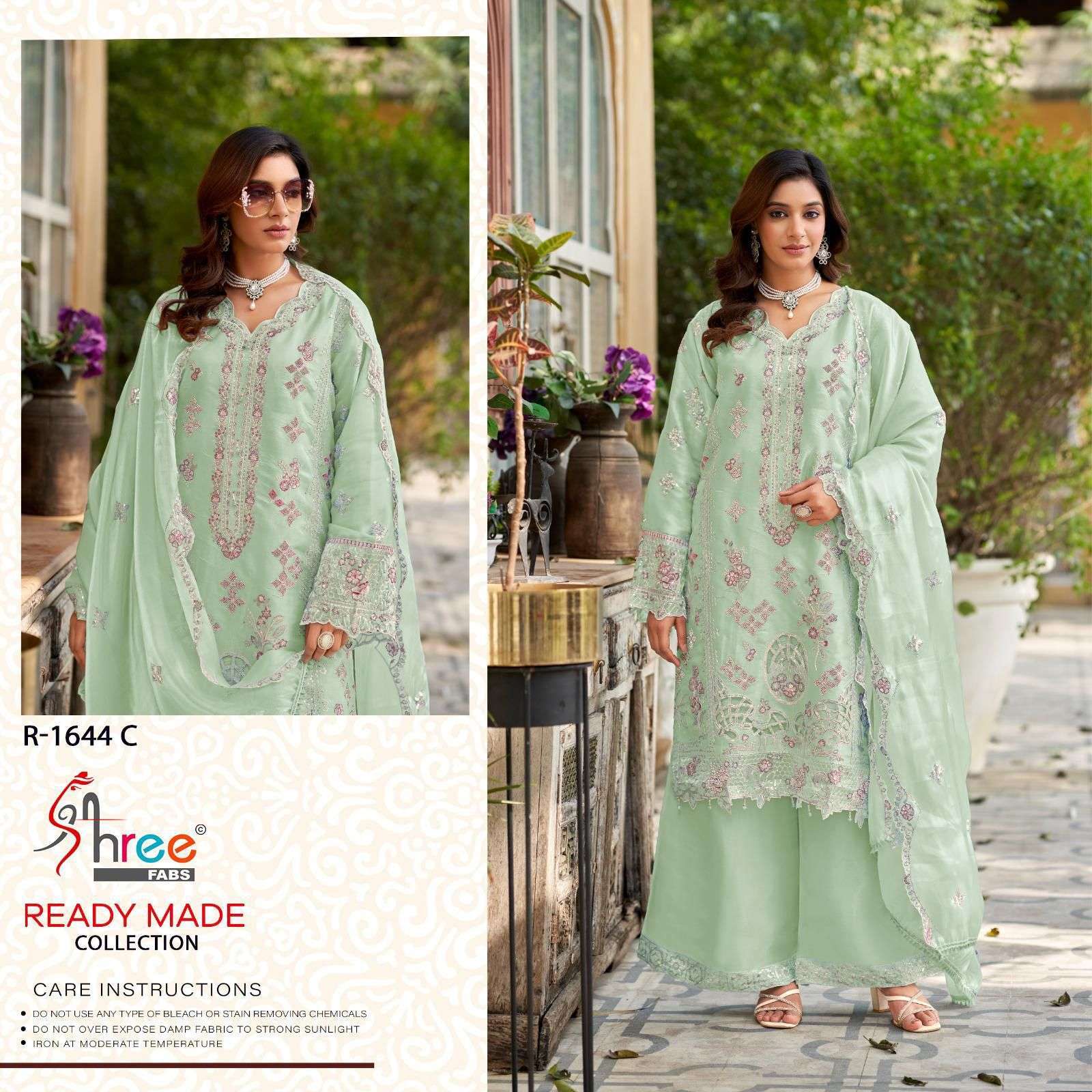 SHREE FAB R 1644 COLORS READYMADE DESIGNER PAKISTANI 3 PIECE SET COLLECTION BEST RATE 2025