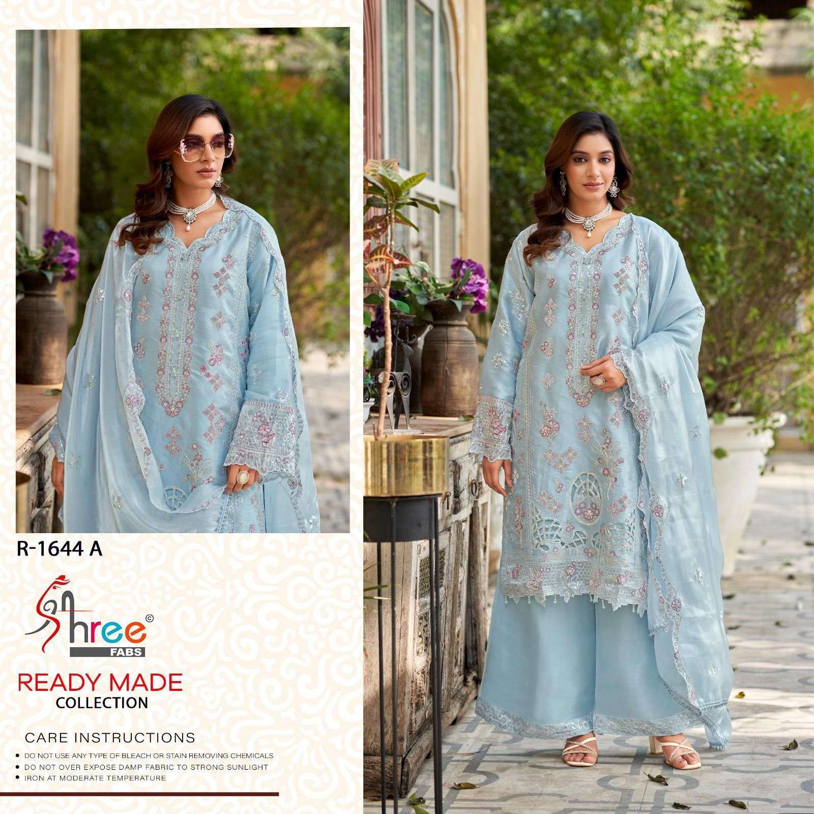 SHREE FAB R 1644 COLORS READYMADE DESIGNER PAKISTANI 3 PIECE SET COLLECTION BEST RATE 2025