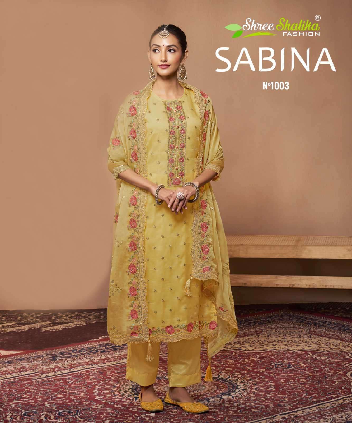 SHREE SHALIKA SABINA SOFT ORGANZA PARTYWEAR SALWER SUIT CATALOGUE SUPPLIER 2025