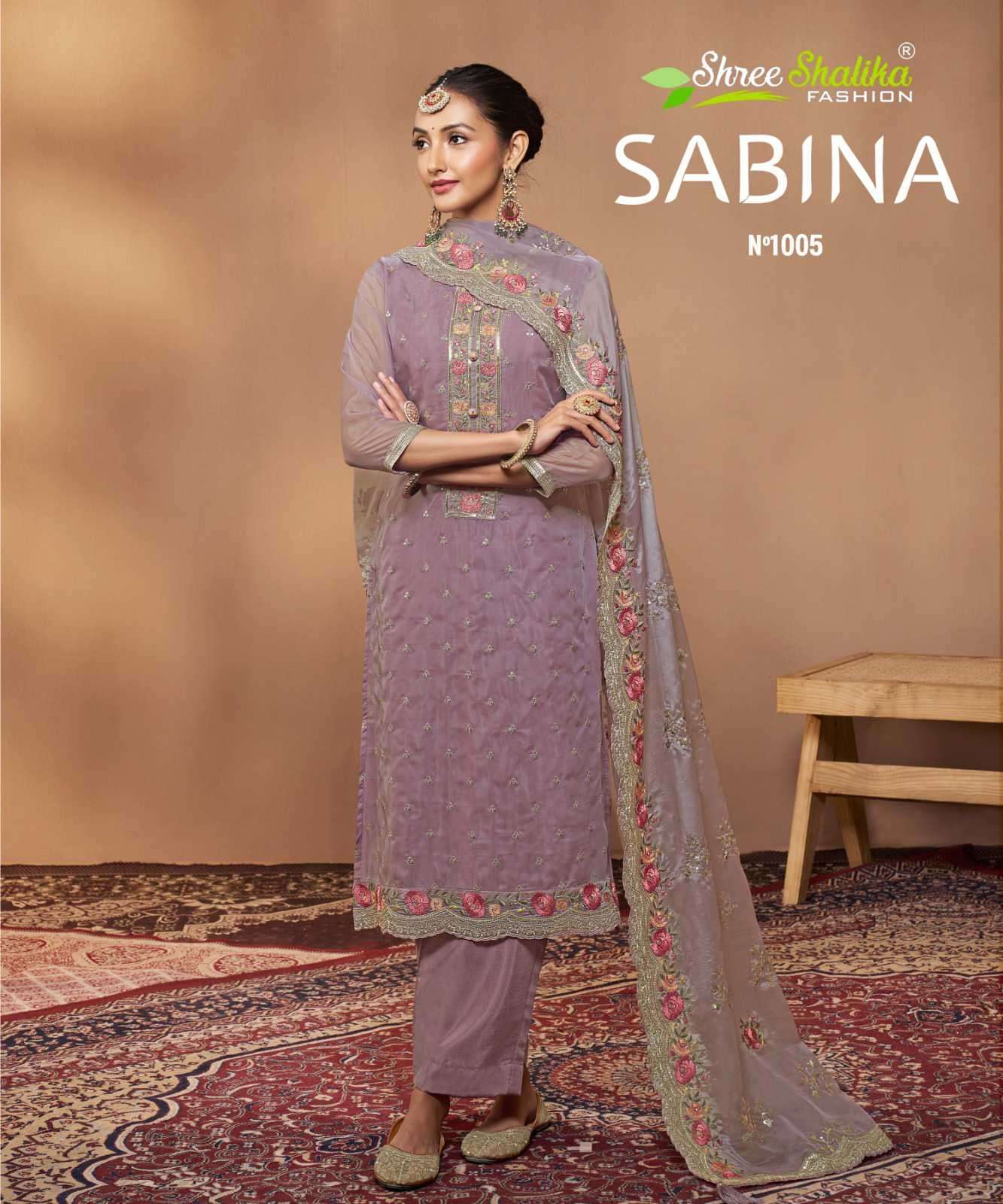 SHREE SHALIKA SABINA SOFT ORGANZA PARTYWEAR SALWER SUIT CATALOGUE SUPPLIER 2025