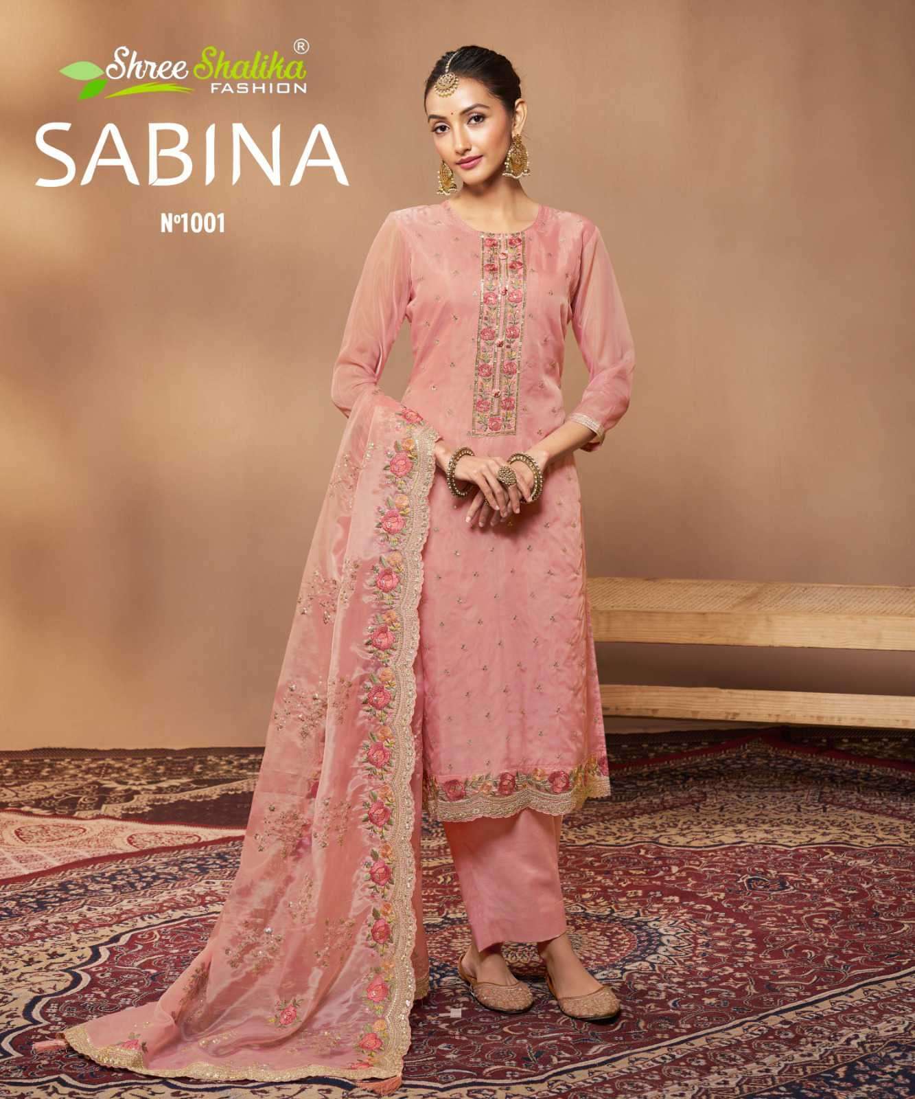 SHREE SHALIKA SABINA SOFT ORGANZA PARTYWEAR SALWER SUIT CATALOGUE SUPPLIER 2025