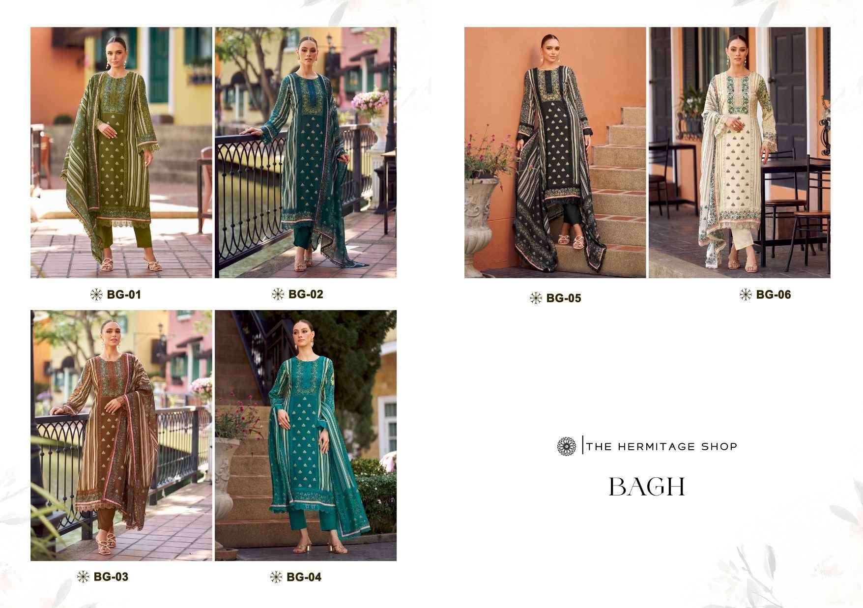 THE HERMITAGE SHOP BAGH VOL 2 PURE JAM SATIN FANCY SUIT WHOLESALER 2025
