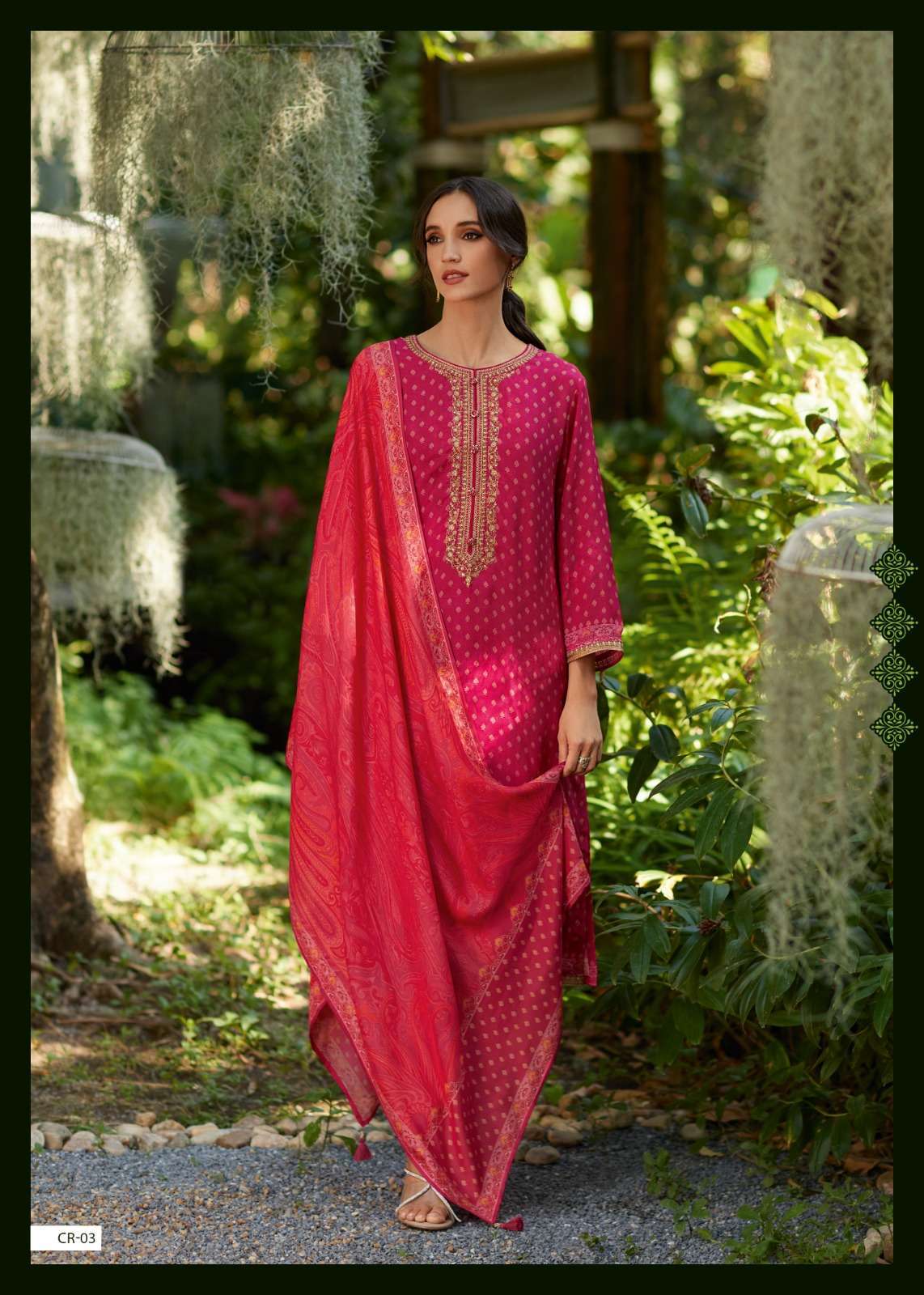 VARSHA CORA EXCLUSIVE DESIGNER MUSLIN SUIT CATALOG WHOLESALER 2025