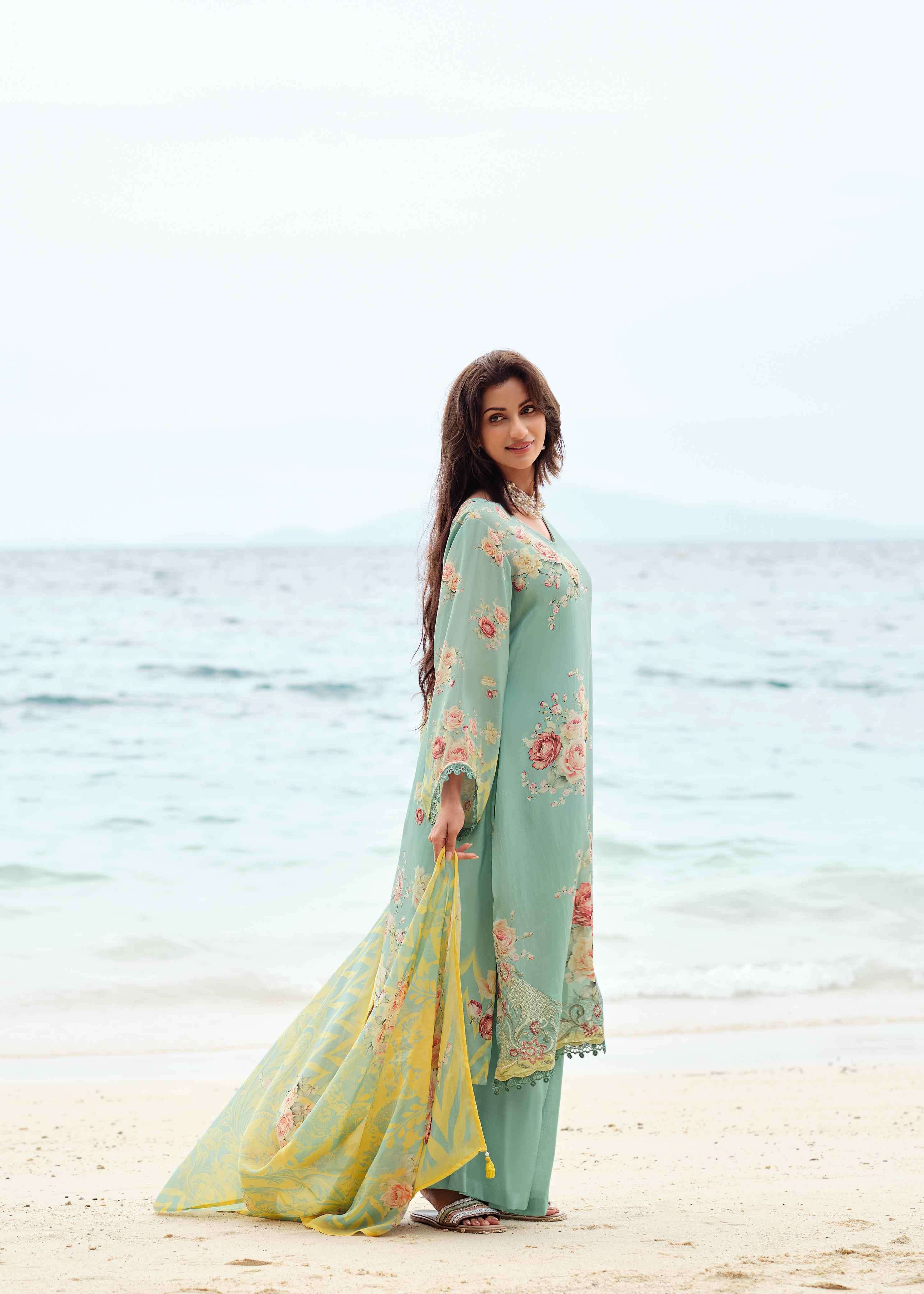 VARSHA FASHION ORCHID VOL 2 FANCY ORGANZA LADIES SUIT CATALOGUE BEST RATE DEALER 2025