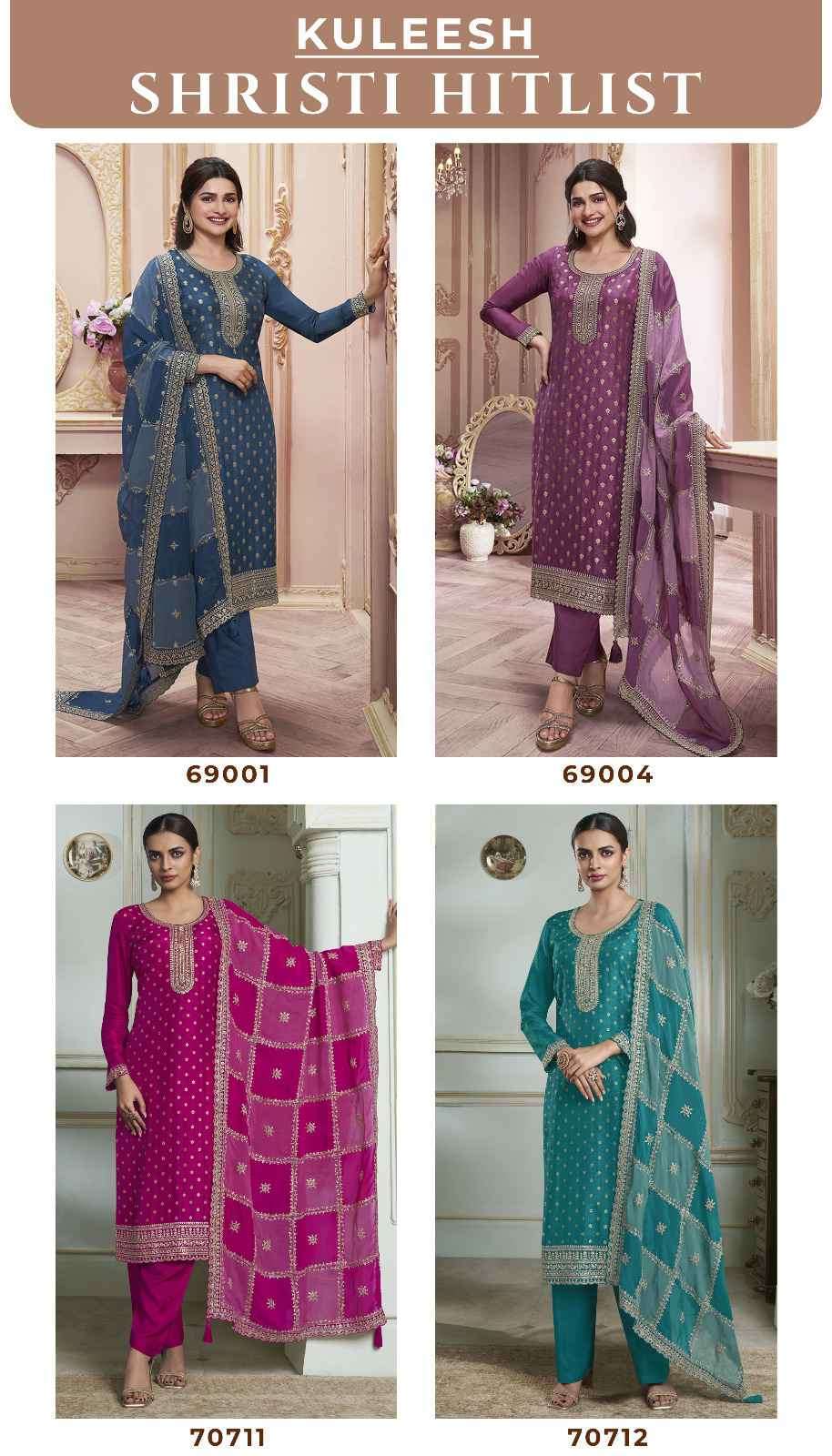 VINAY FASHION KULEESH SHRISTI HIT LIST DESIGNER JACQUARD SUIT LATEST CATALOG DEALER 2025