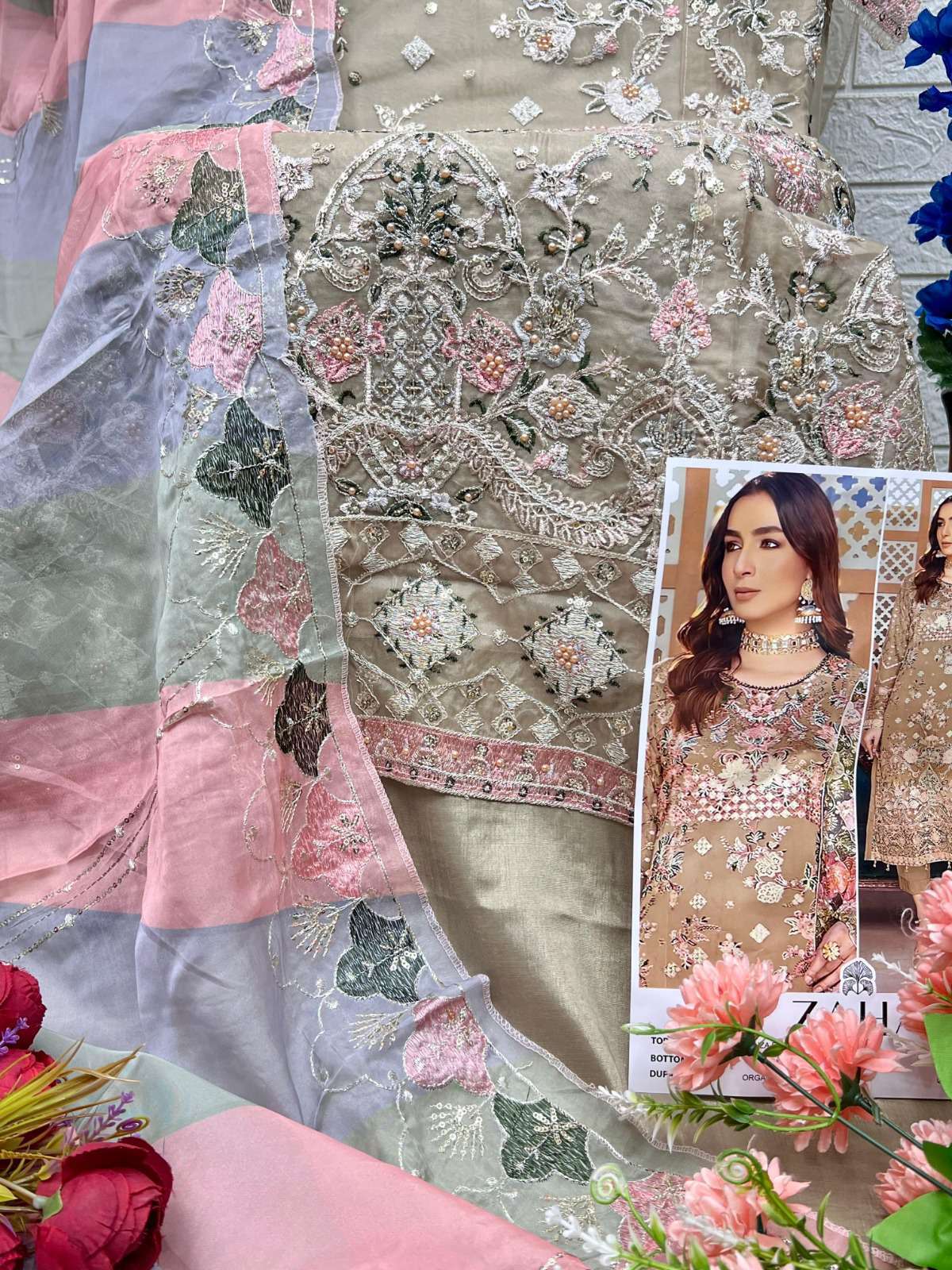 ZAHA ABEELA 10326 COLORS DESIGNER PAKISTANI SUIT SUPPLIER BEST RATE IN SURAT 2025