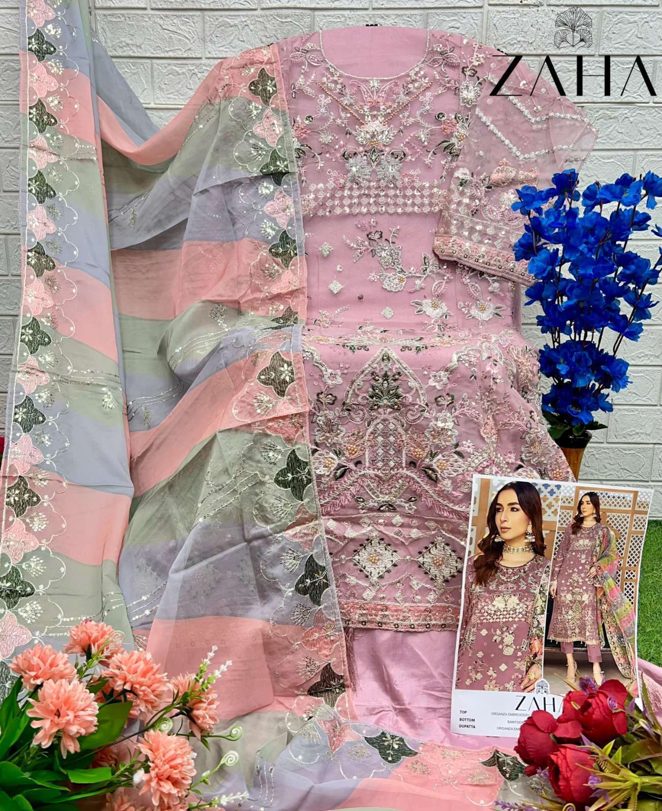 ZAHA ABEELA 10326 COLORS DESIGNER PAKISTANI SUIT SUPPLIER BEST RATE IN SURAT 2025