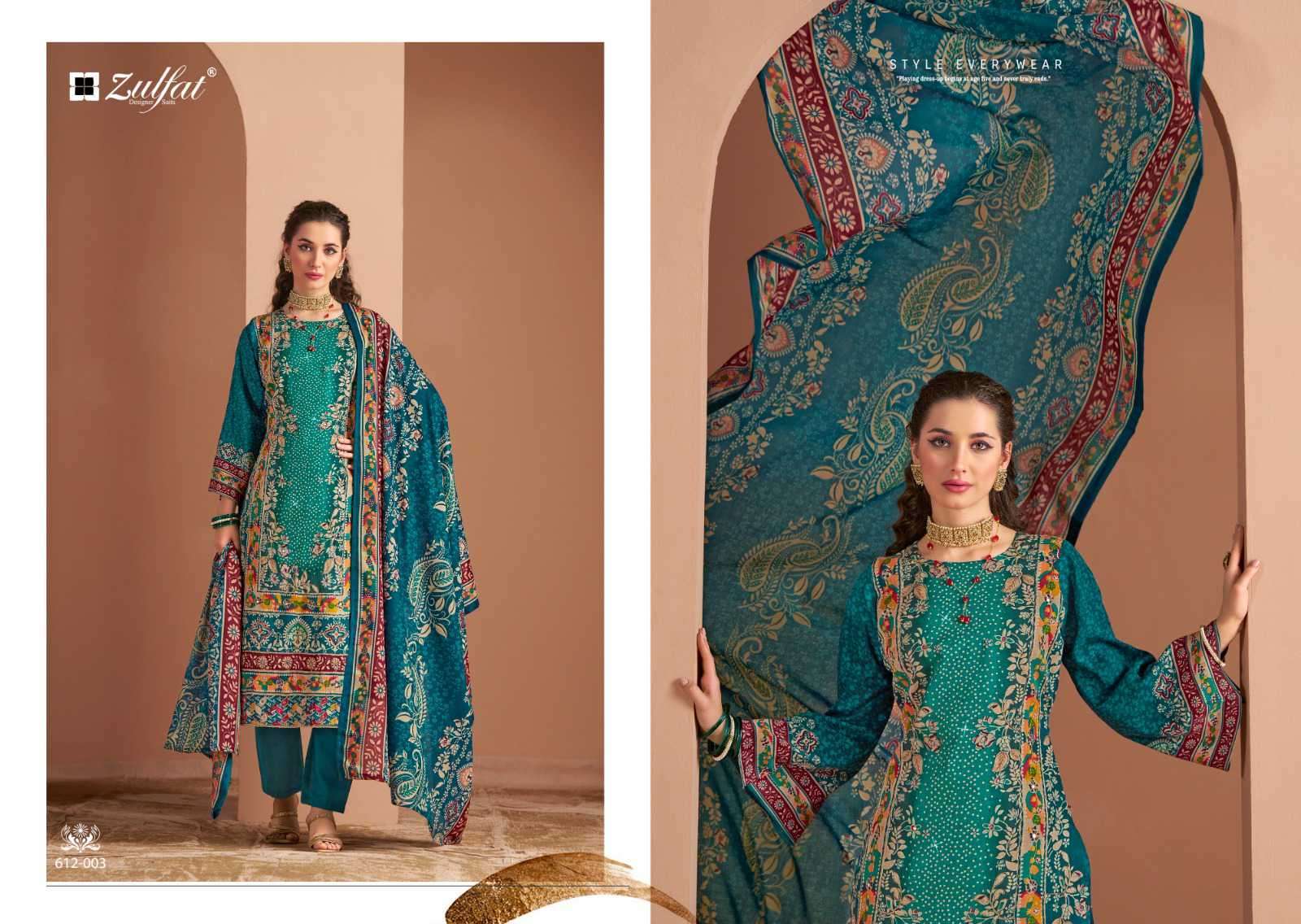 ZULFAT RAABTA VOL 3 PURE JAM COTTON SALWER SUIT CATALOGUE BEST RATE 