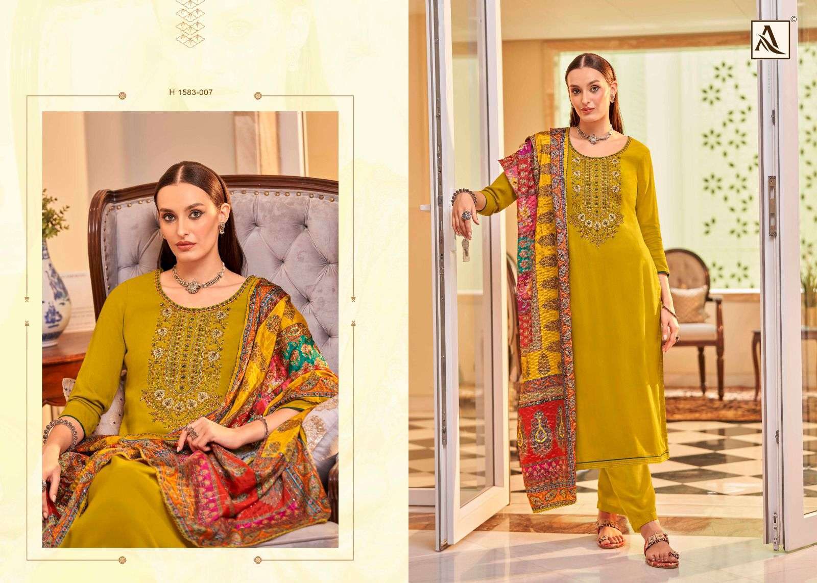 ALOK SUIT SAUNDARYA EDITION 2 LADIES WEAR RAYON SUIT CATALOGUE WHOLESALER 